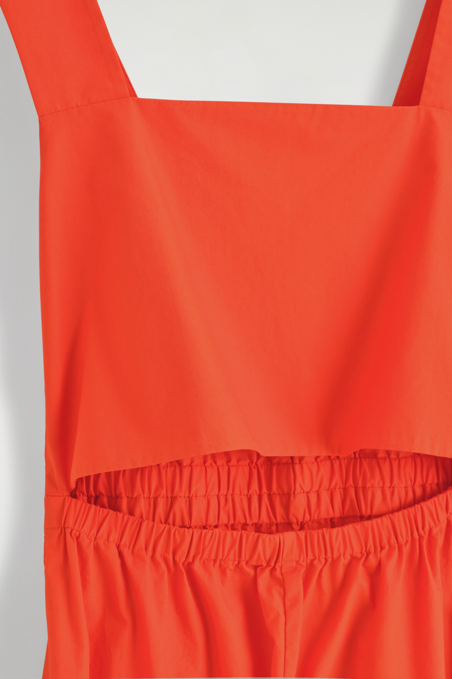 GATHERED OPEN-BACK JUMPSUIT - ORANGE - 5