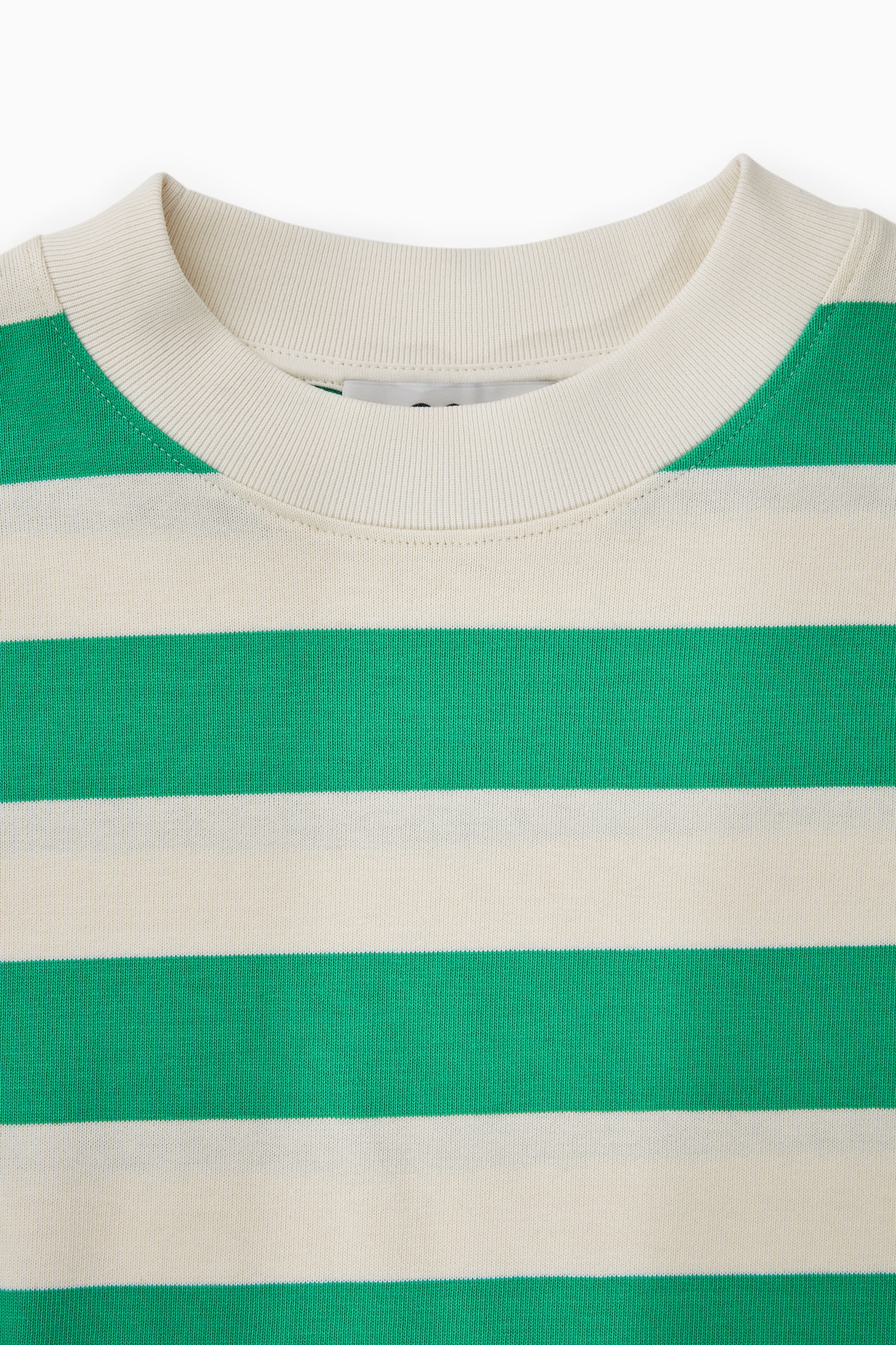 View larger image: HIGH LINE RELAXED T-SHIRT - WHITE / GREEN / STRIPED - Ladies | H&M GB 2