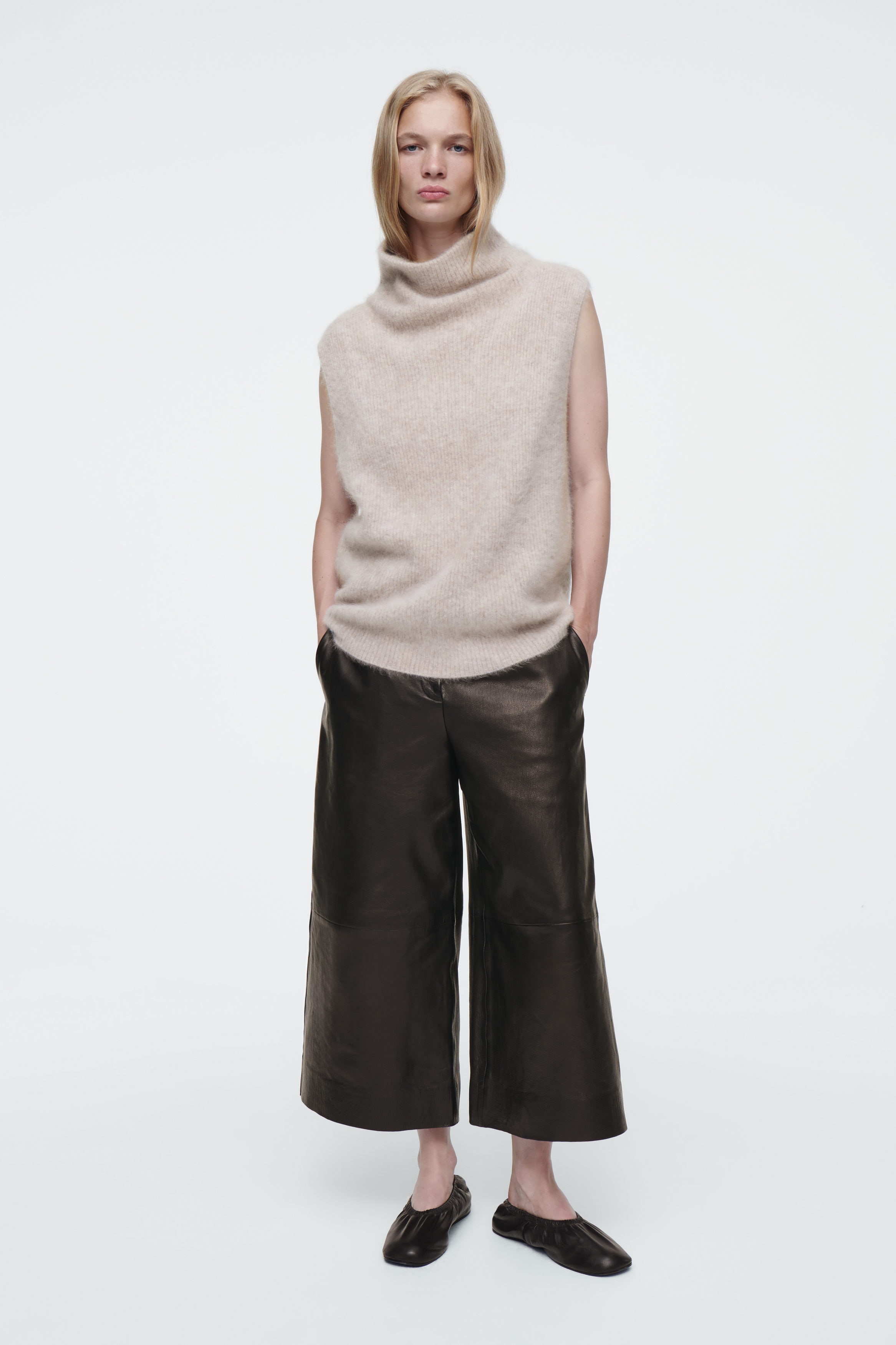 Tシャツ・カットソー SALVATORE FERRAGAMO Grey Stretch Cashmere Blend Vest stitchandtie-heather-grey-vest