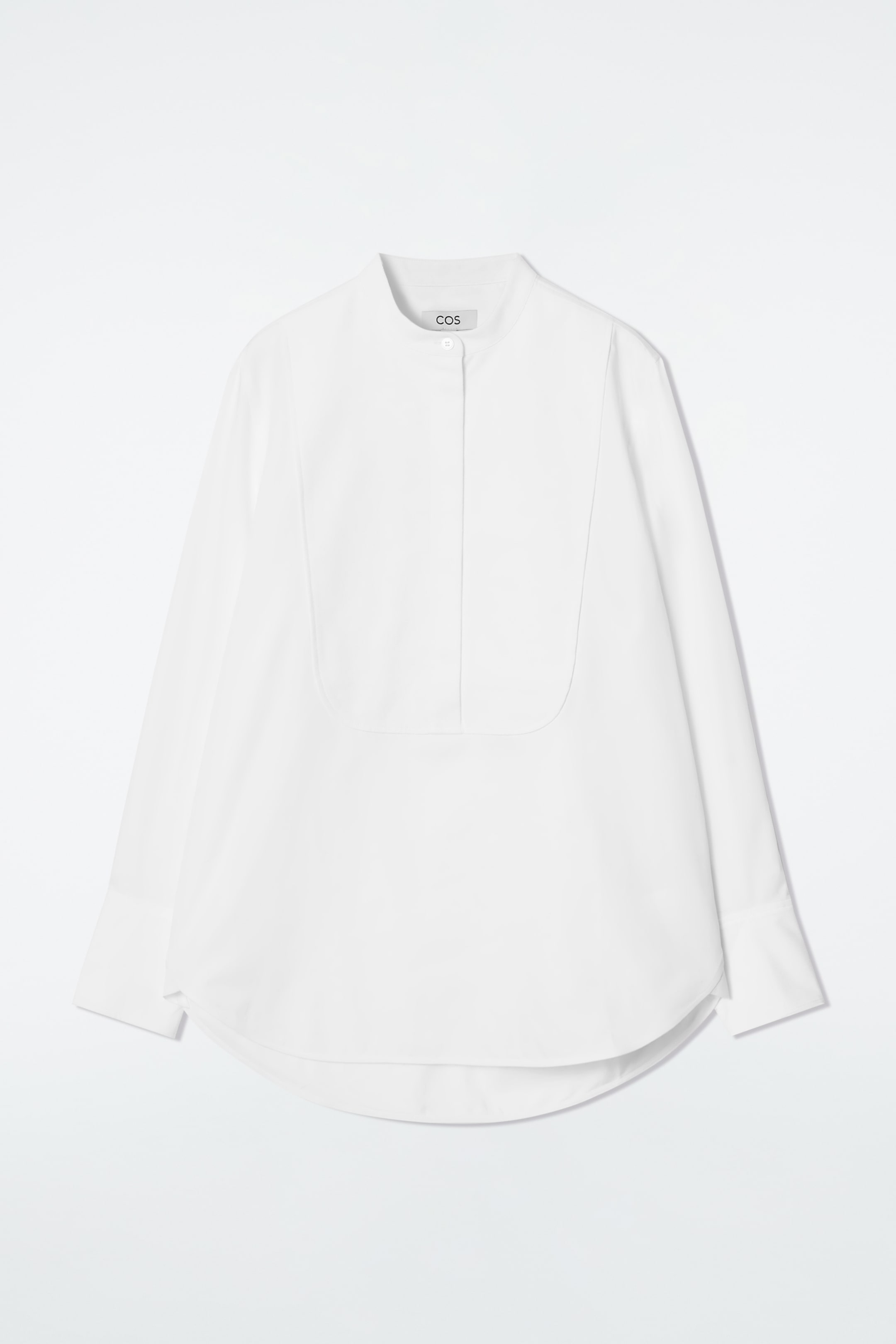 Grotere afbeelding bekijken: RELAXED COTTON TUXEDO SHIRT - WHITE - DAMES | H&M NL 7