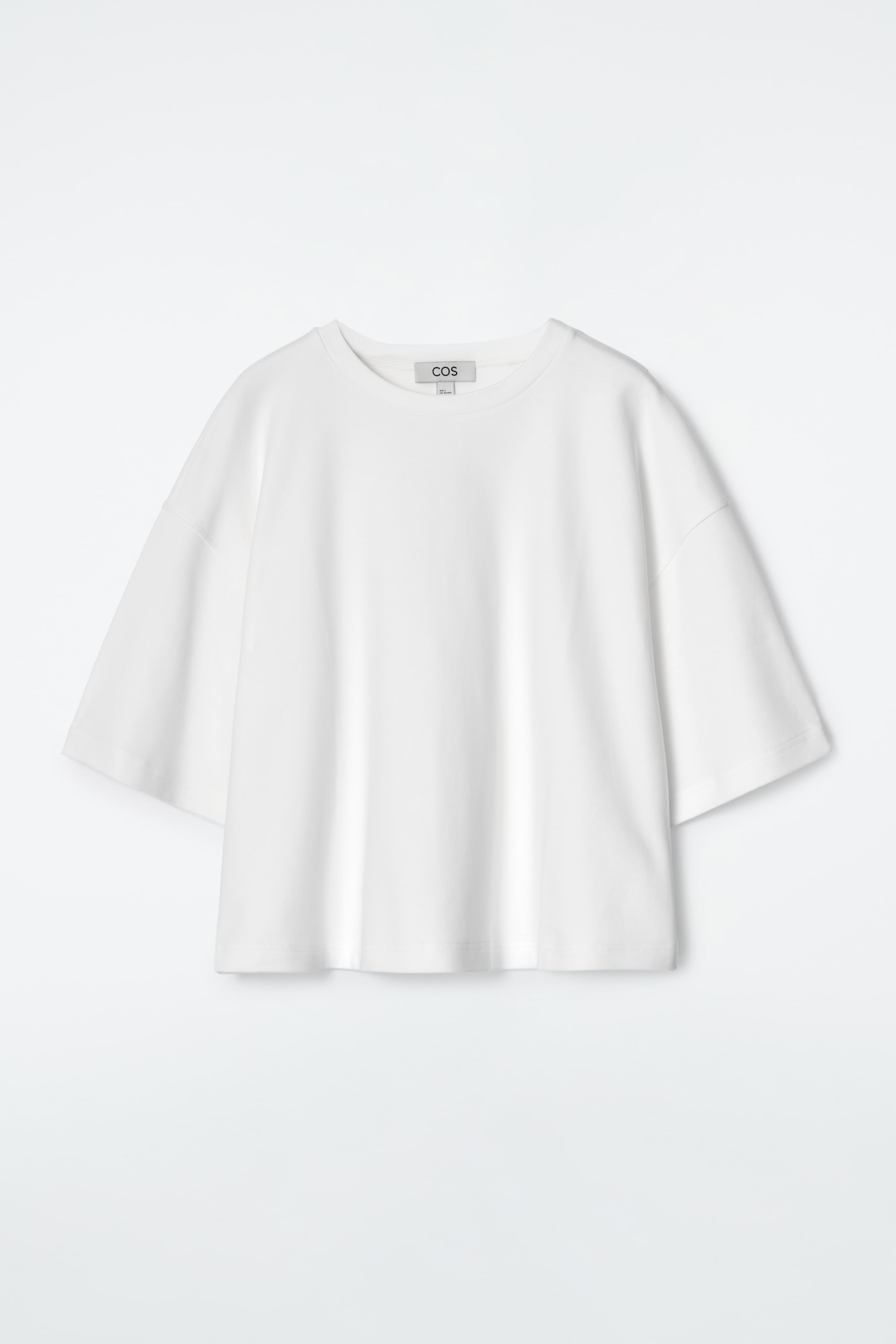 Visa större bild: STRUKTURERAD OVERSIZE T-SHIRT - VIT - DAM | H&M SE 7