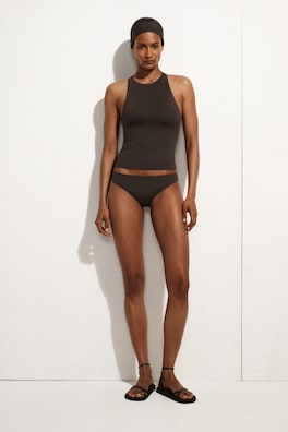 CLASSIC BIKINI BRIEFS — DARK BROWN 2