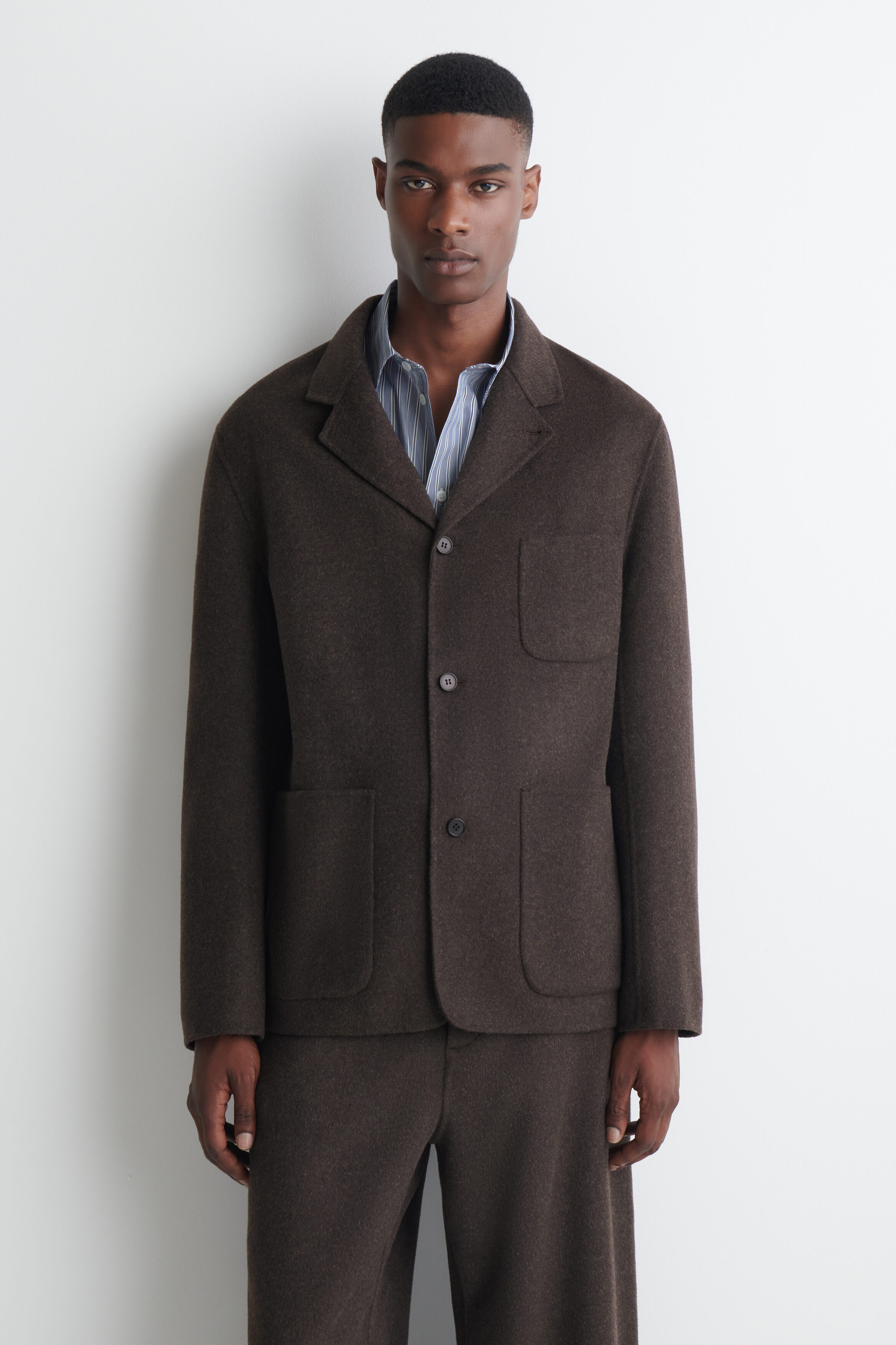 RELAXED DOUBLE-FACED WOOL BLAZER