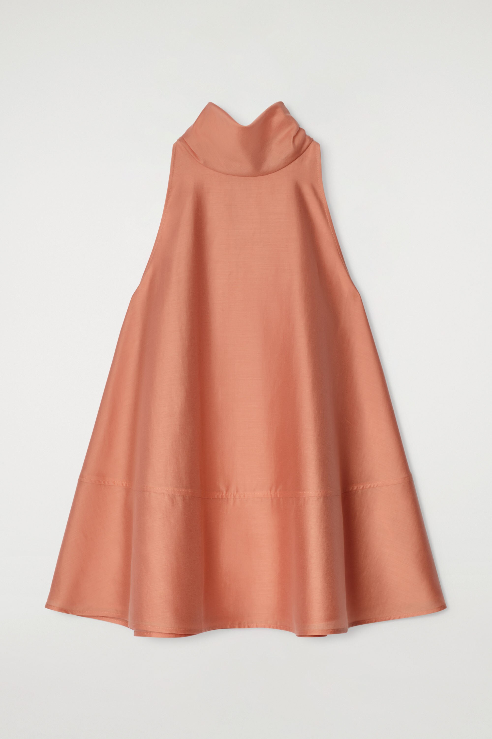 PANELLED A-LINE MIDI SKIRT - PEACH | COS
