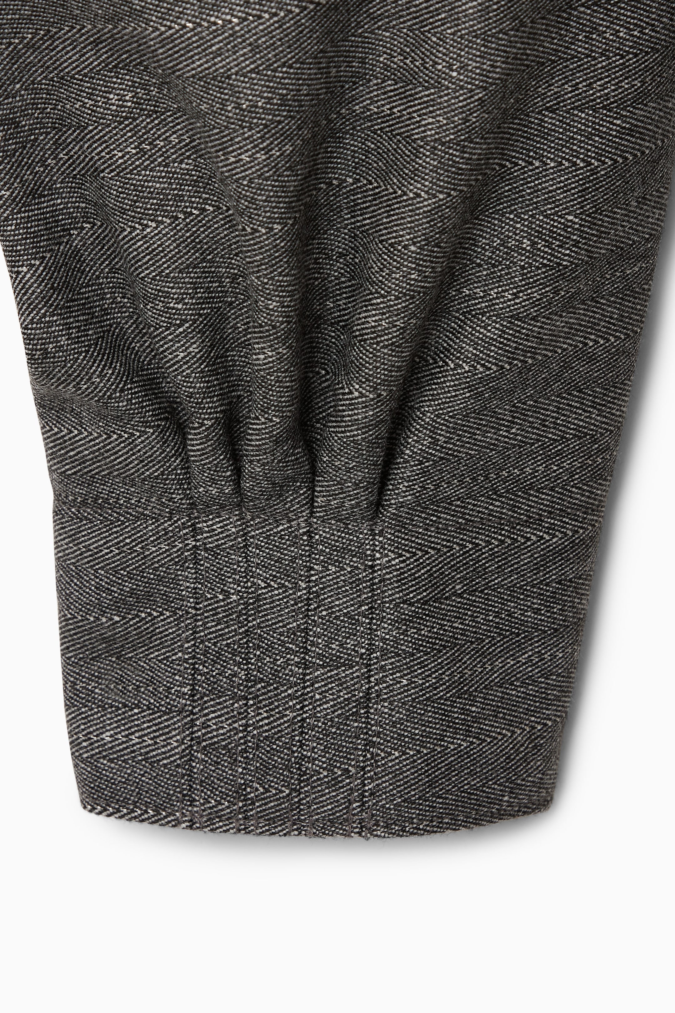 HERRINGBONE WOOL-BLEND UTILITY JACKET