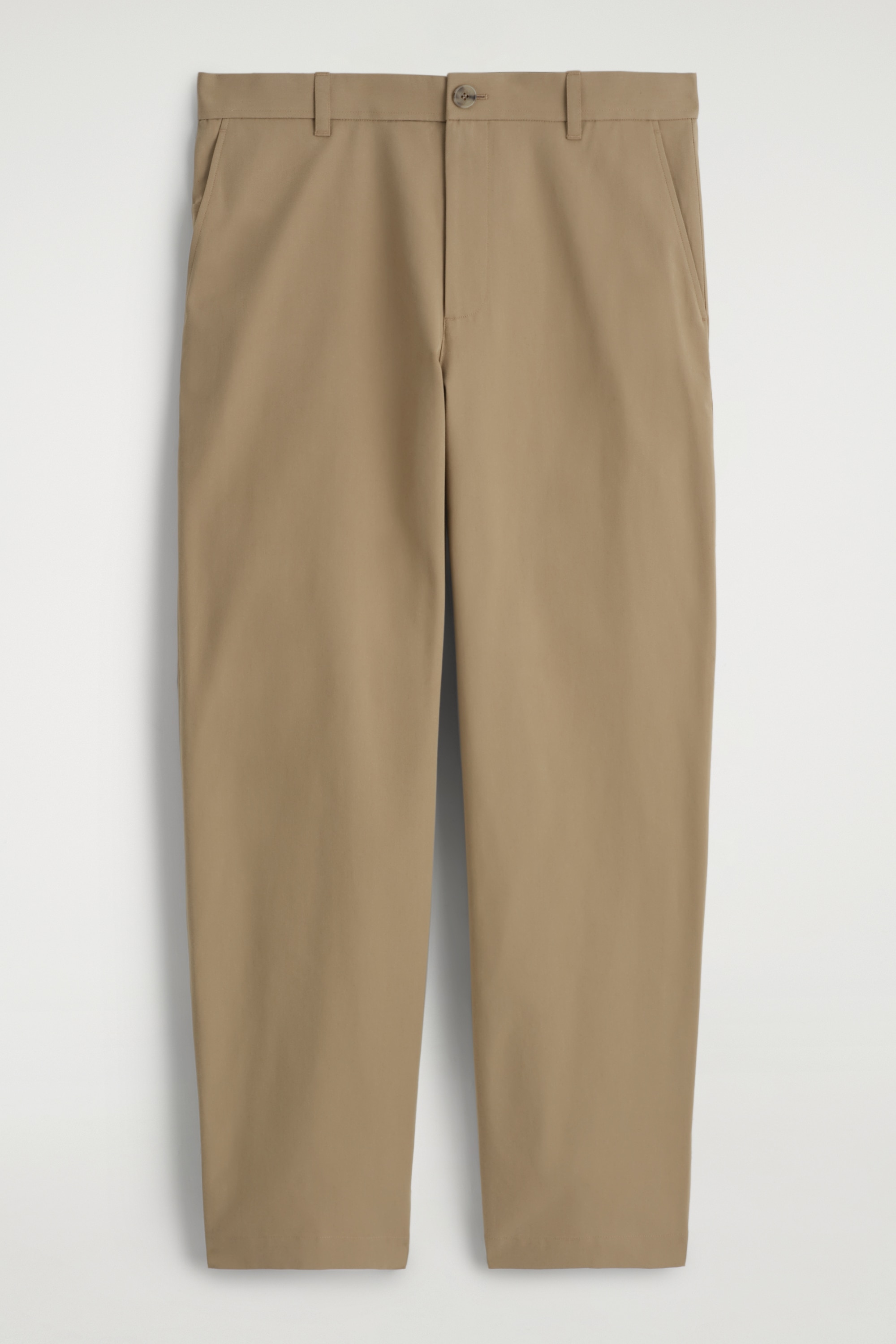 COTTON STRAIGHT-LEG CHINOS - BEIGE/NAVY/BLACK