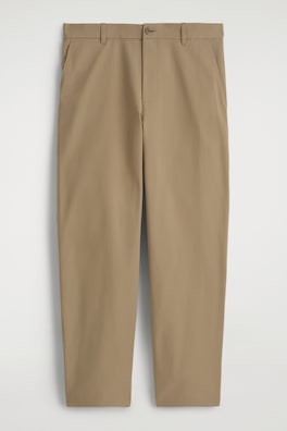 COTTON REGULAR-FIT STRAIGHT-LEG CHINOS — BEIGE 7