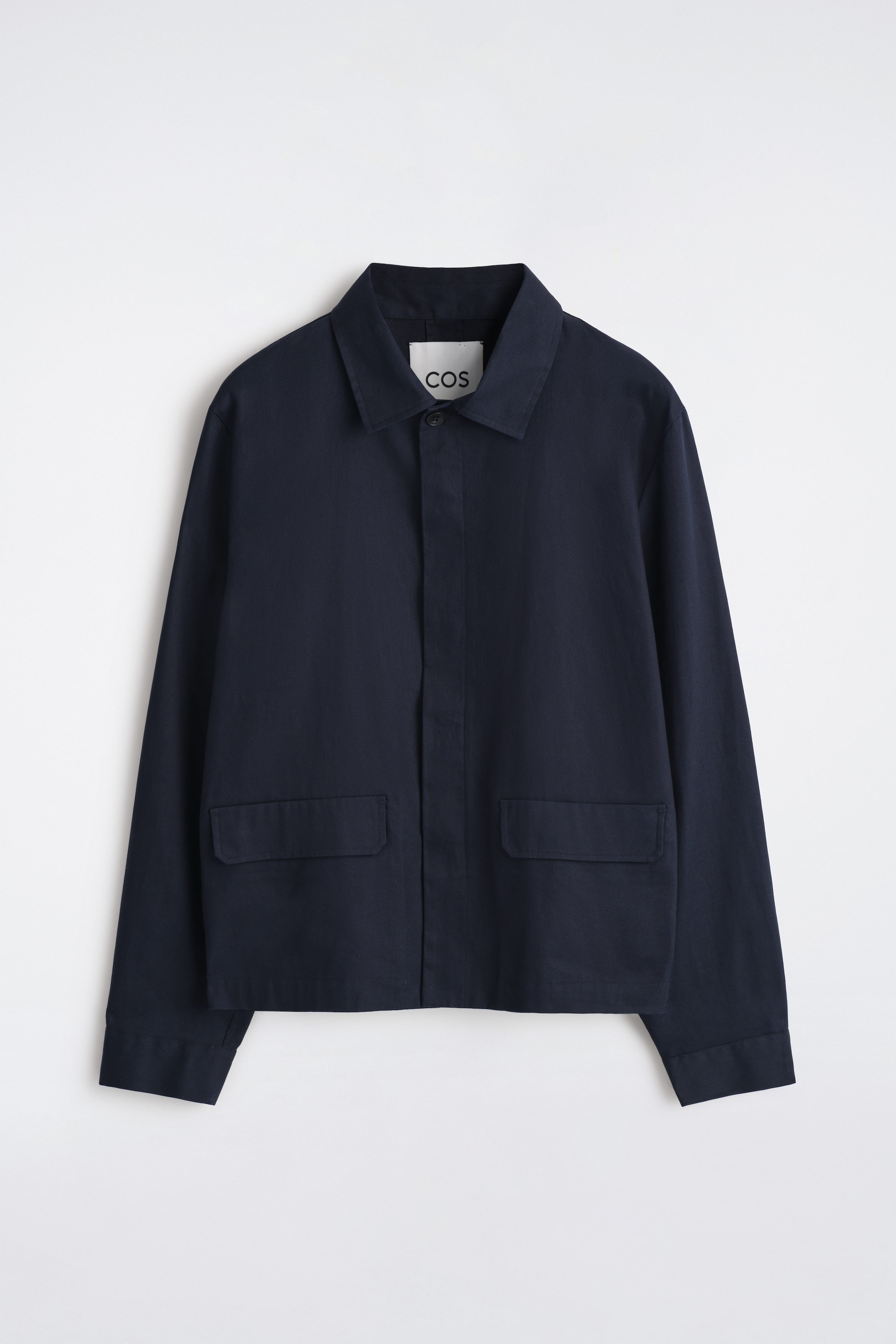 RELAXED COTTON-LINEN OVERSHIRT