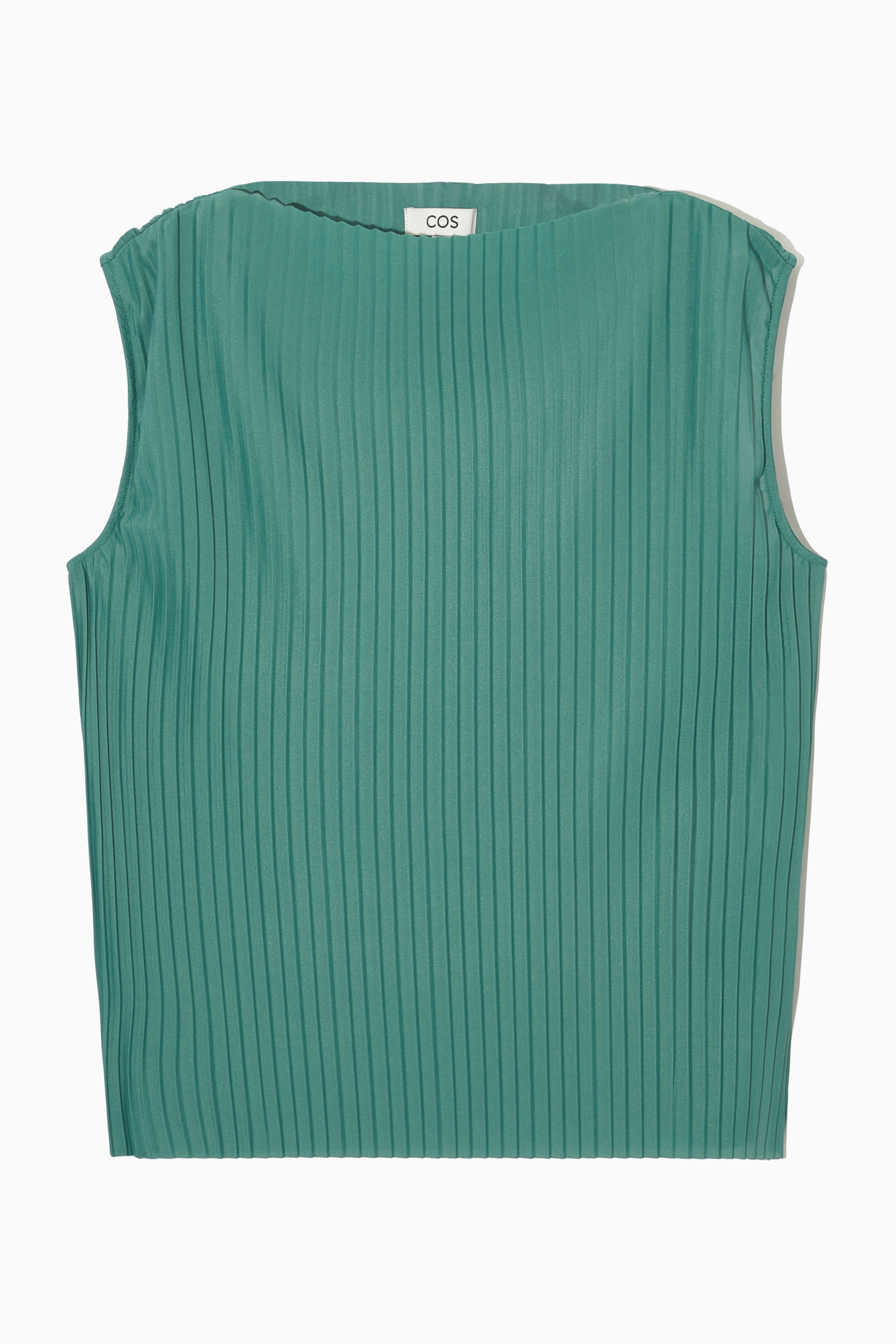 Grösseres Bild ansehen: ÄRMELLOSES PLISSIERTES OBERTEIL - GRÜN - DAMEN | H&M CH 1