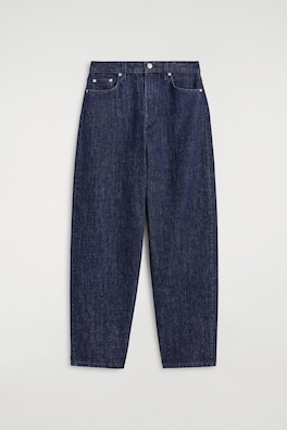 BAY BARREL-LEG JEANS — DARK BLUE 8