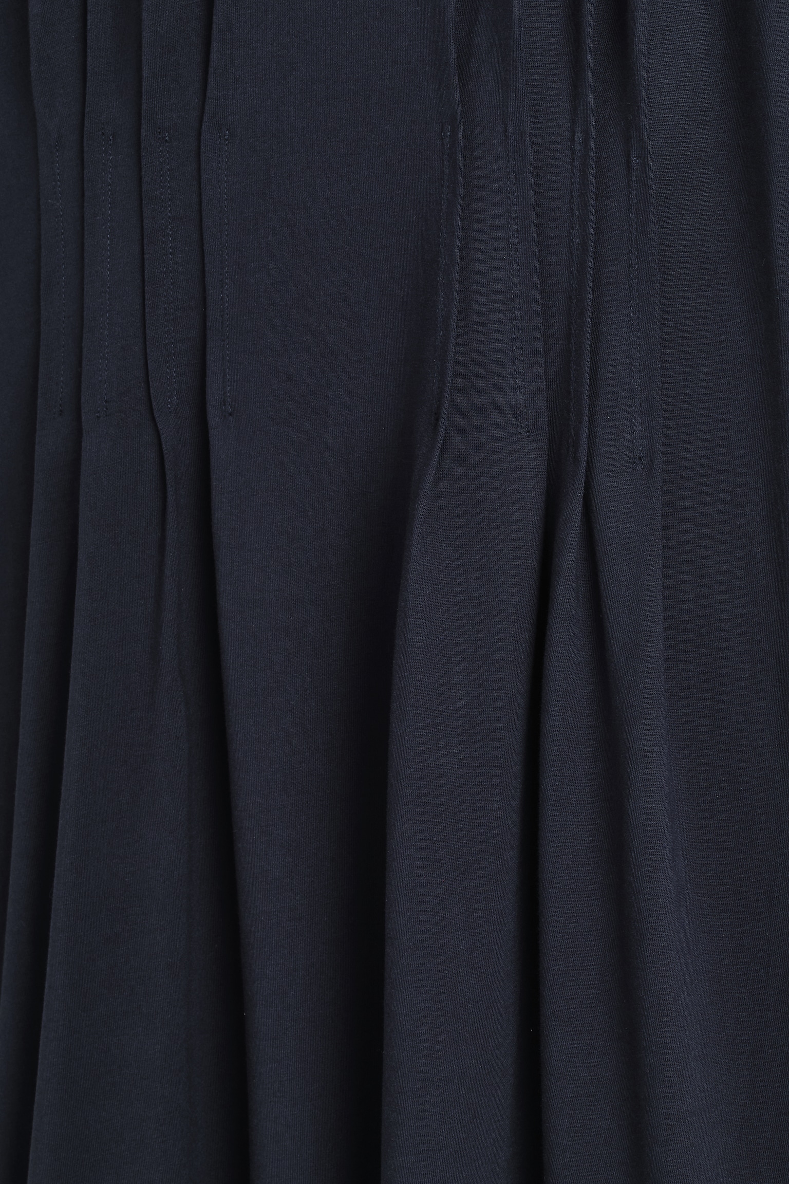 VESTIDO DE ALGODÓN CON DETALLES PLISADOS - AZUL MARINO/AZUL CLARO - 5