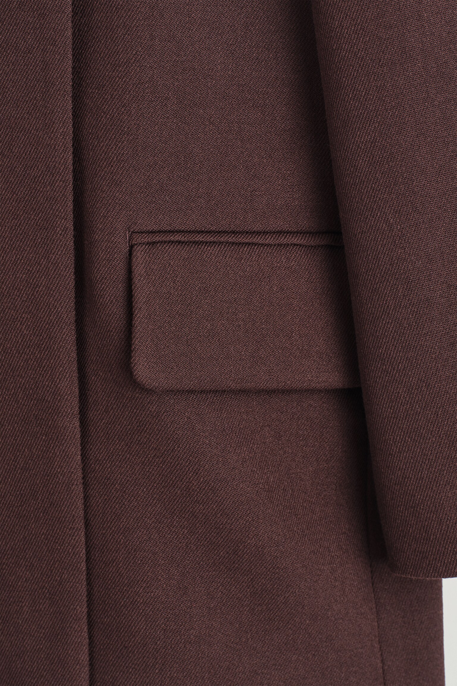 VESTE DE TAILLEUR EN LAINE MÉLANGÉE - BRUN FONCÉ/NOIR - 8