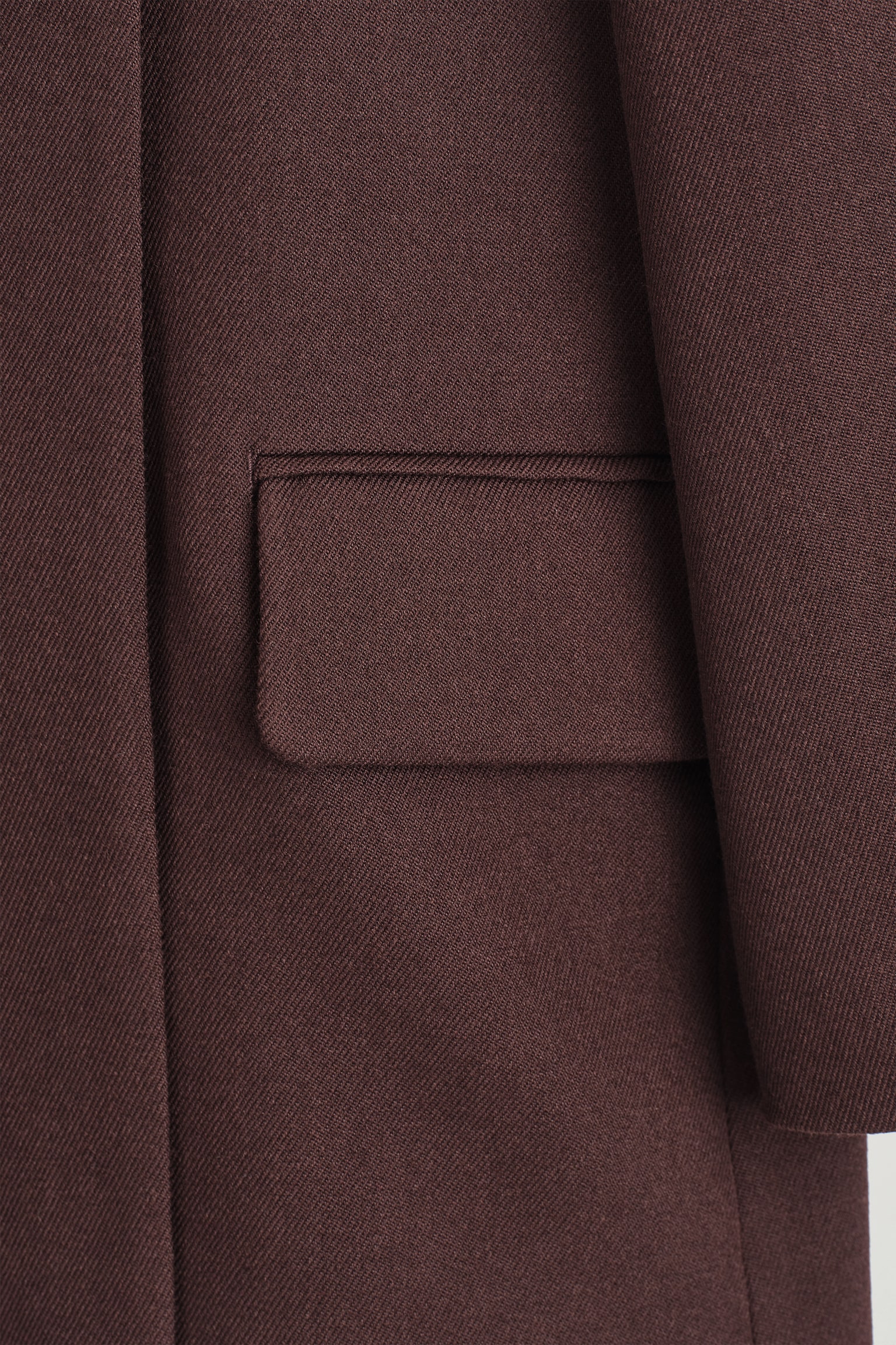 CHAQUETA FORMAL EN MEZCLA DE LANA - MARRÓN OSCURO/NEGRO - 8