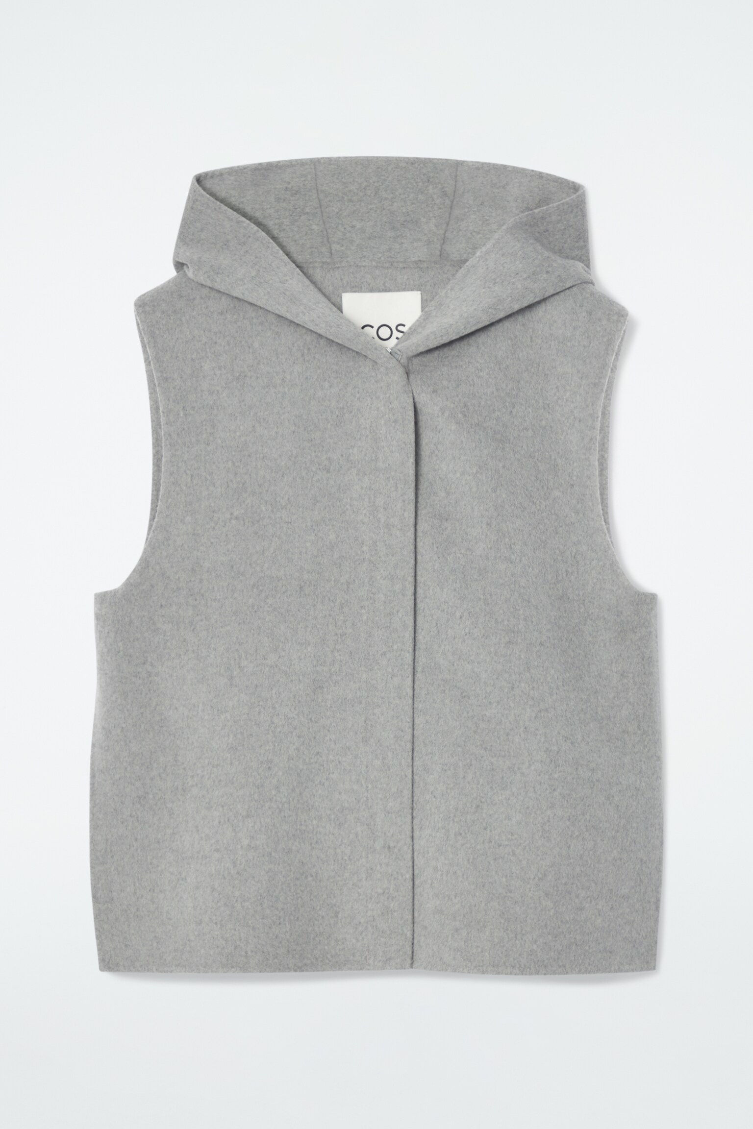 DOUBLE-FACED HYBRID HOODED GILET - GREY/BLACK/BROWN - 1