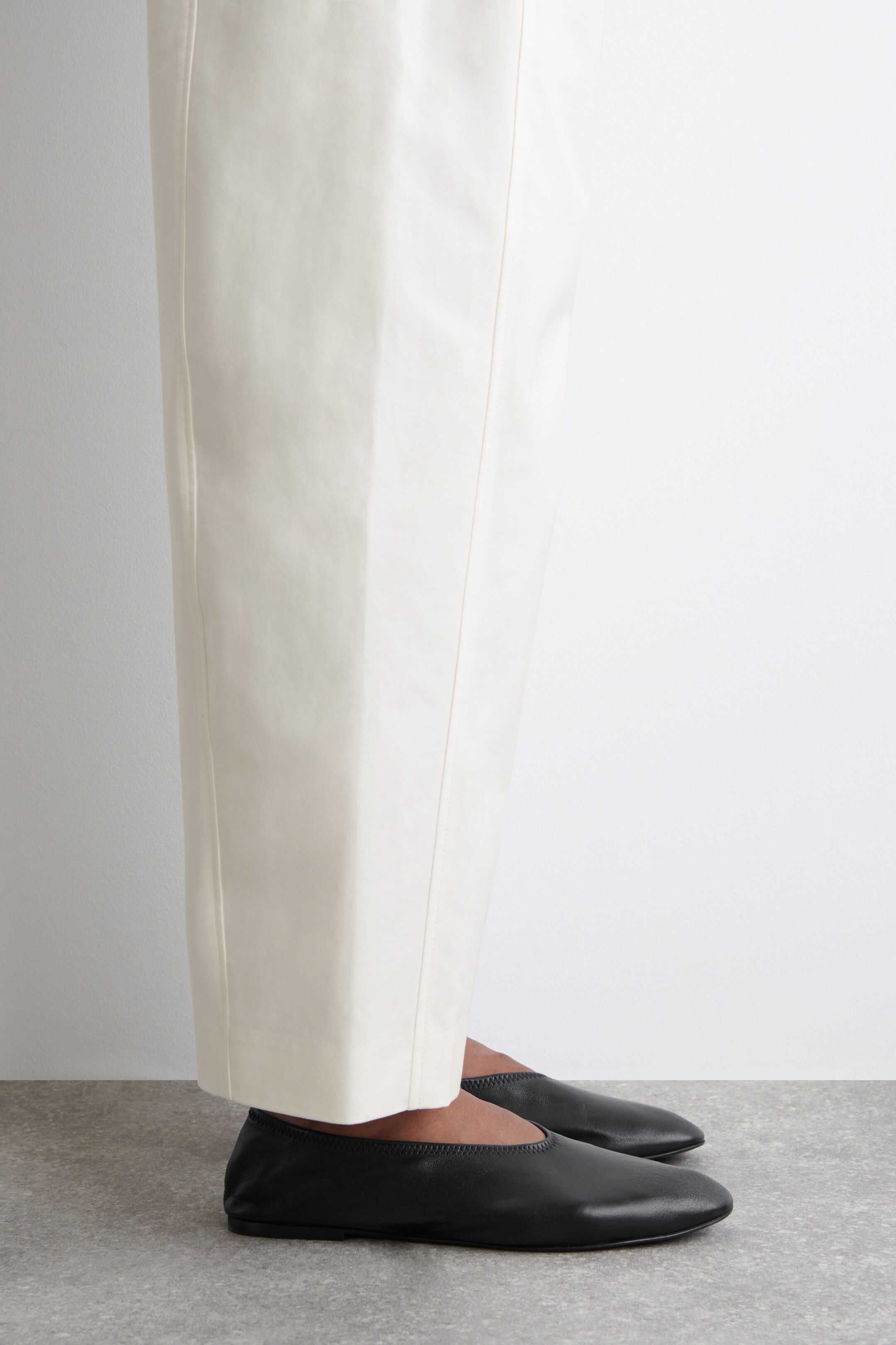 Ver imagem maior: calças de algodão pima com perna larga - BRANCO - SENHORA | H&M PT 2