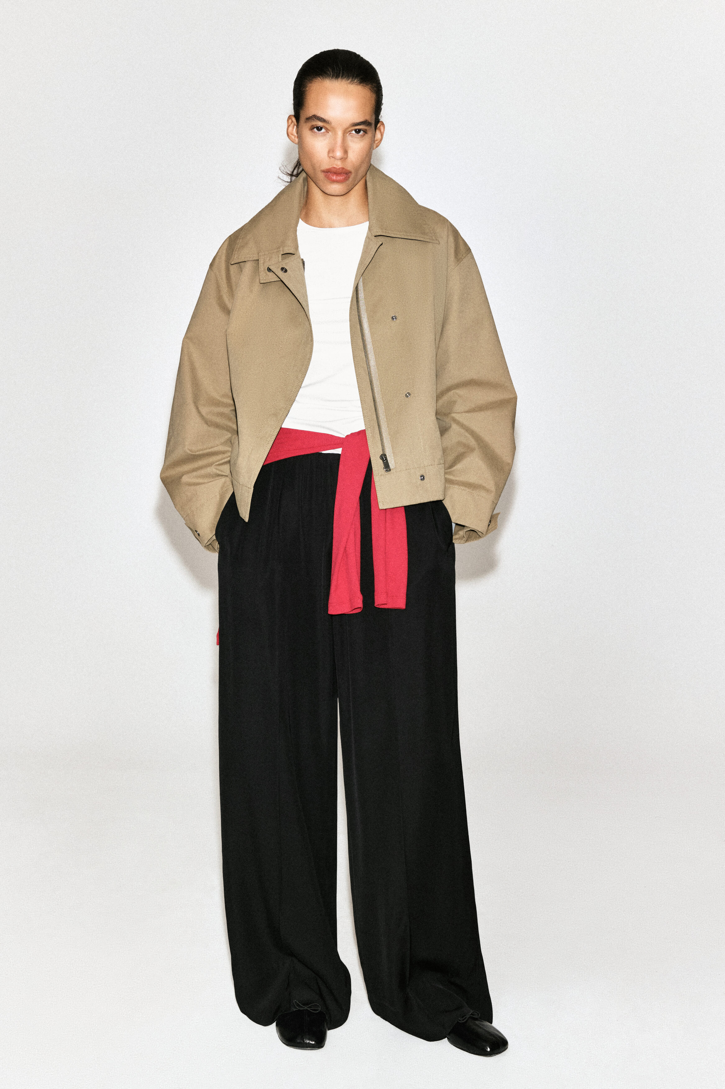 COTTON LONG-SLEEVED TOP - thumbnail 10