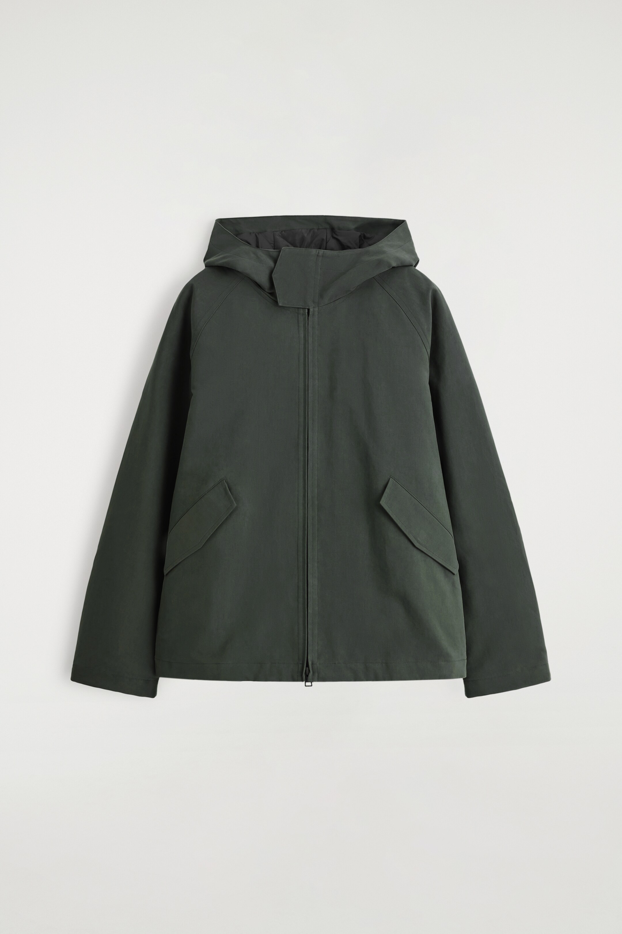 Visualizza immagine più grande: GIACCA CON CAPPUCCIO IN COTONE TECNICO - VERDE SCURO - UOMO | H&M IT 6