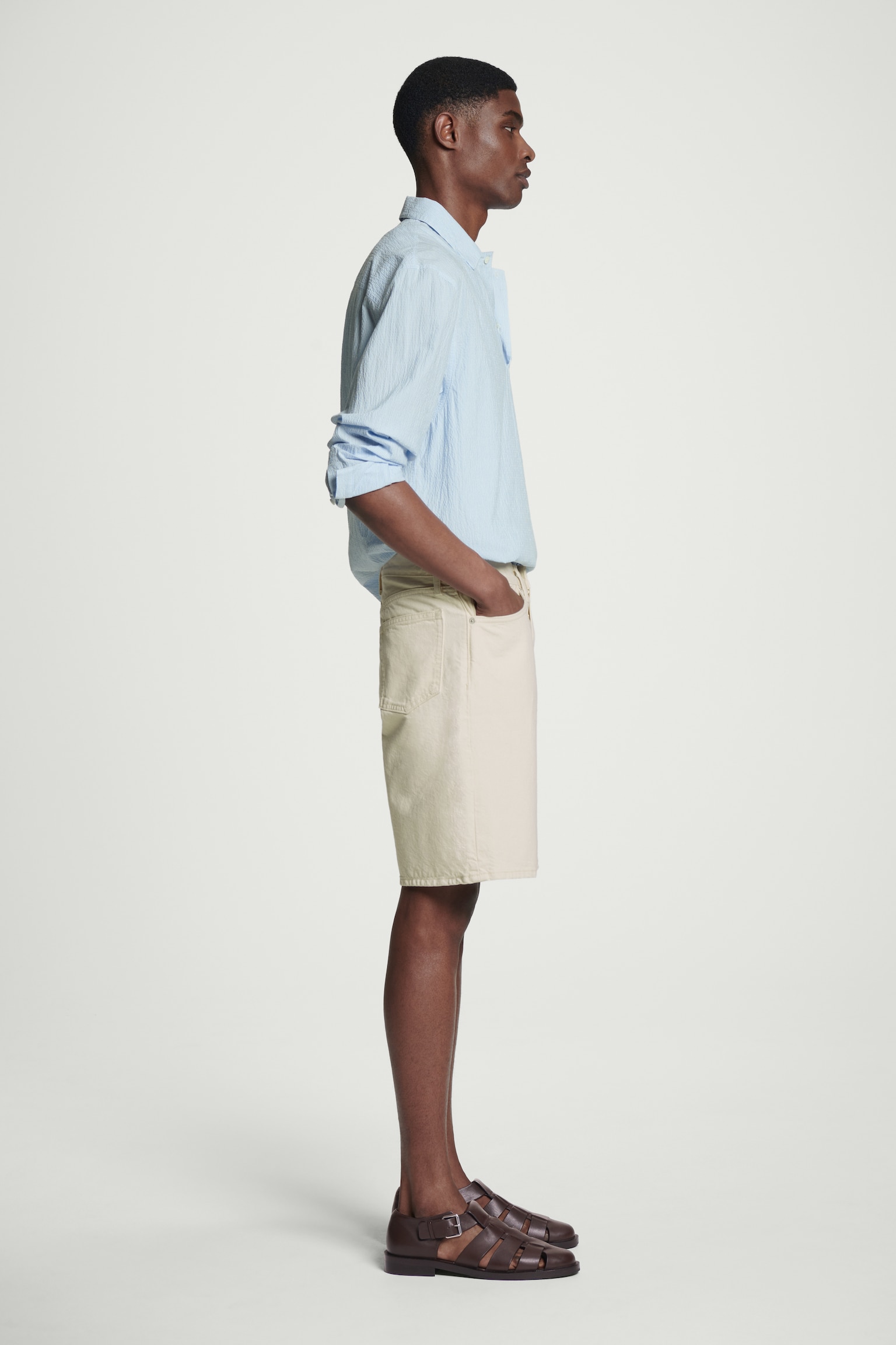 JEANSSHORTS - ECRU - 5