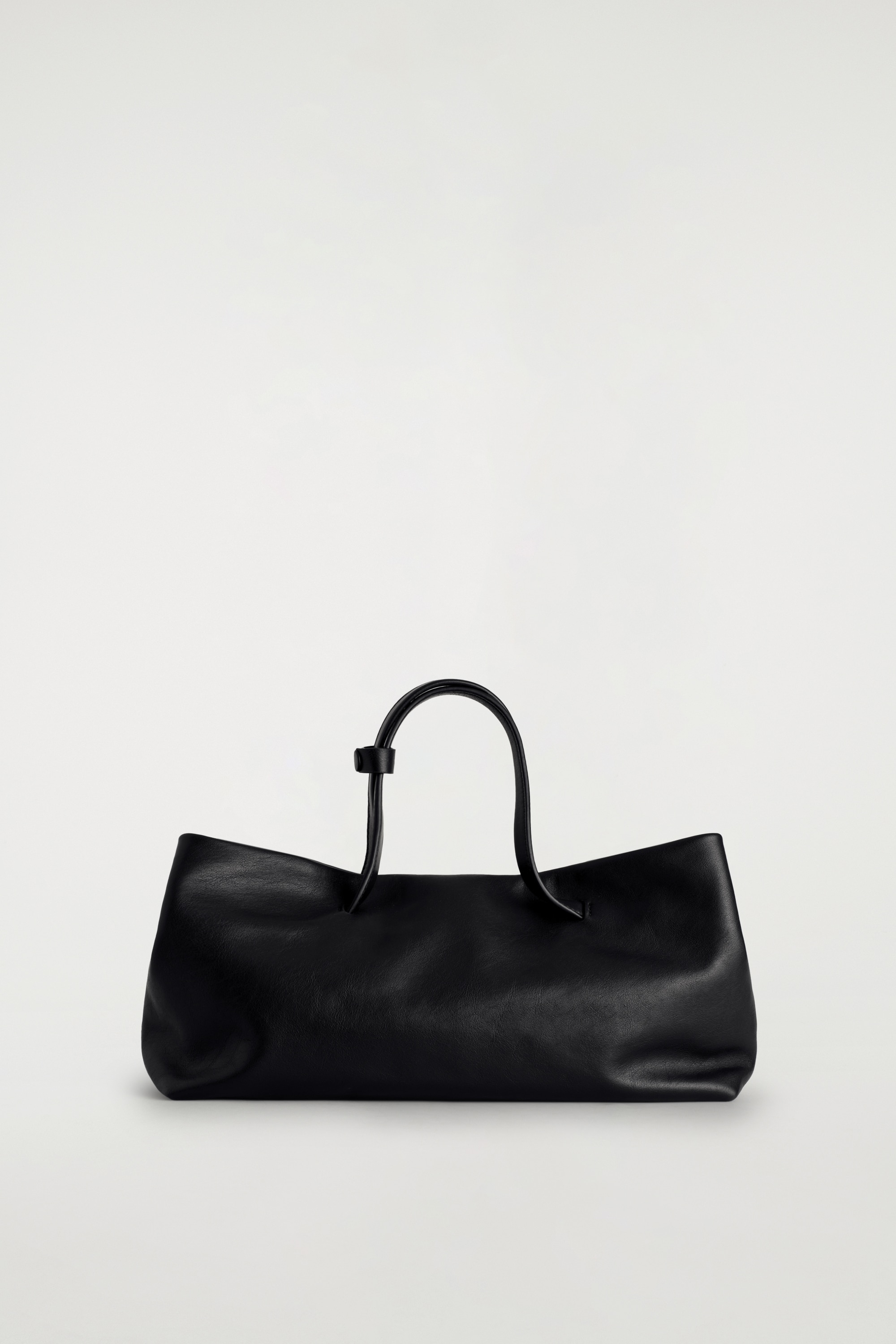 BATEAU TOTE BAG - LEATHER - BLACK