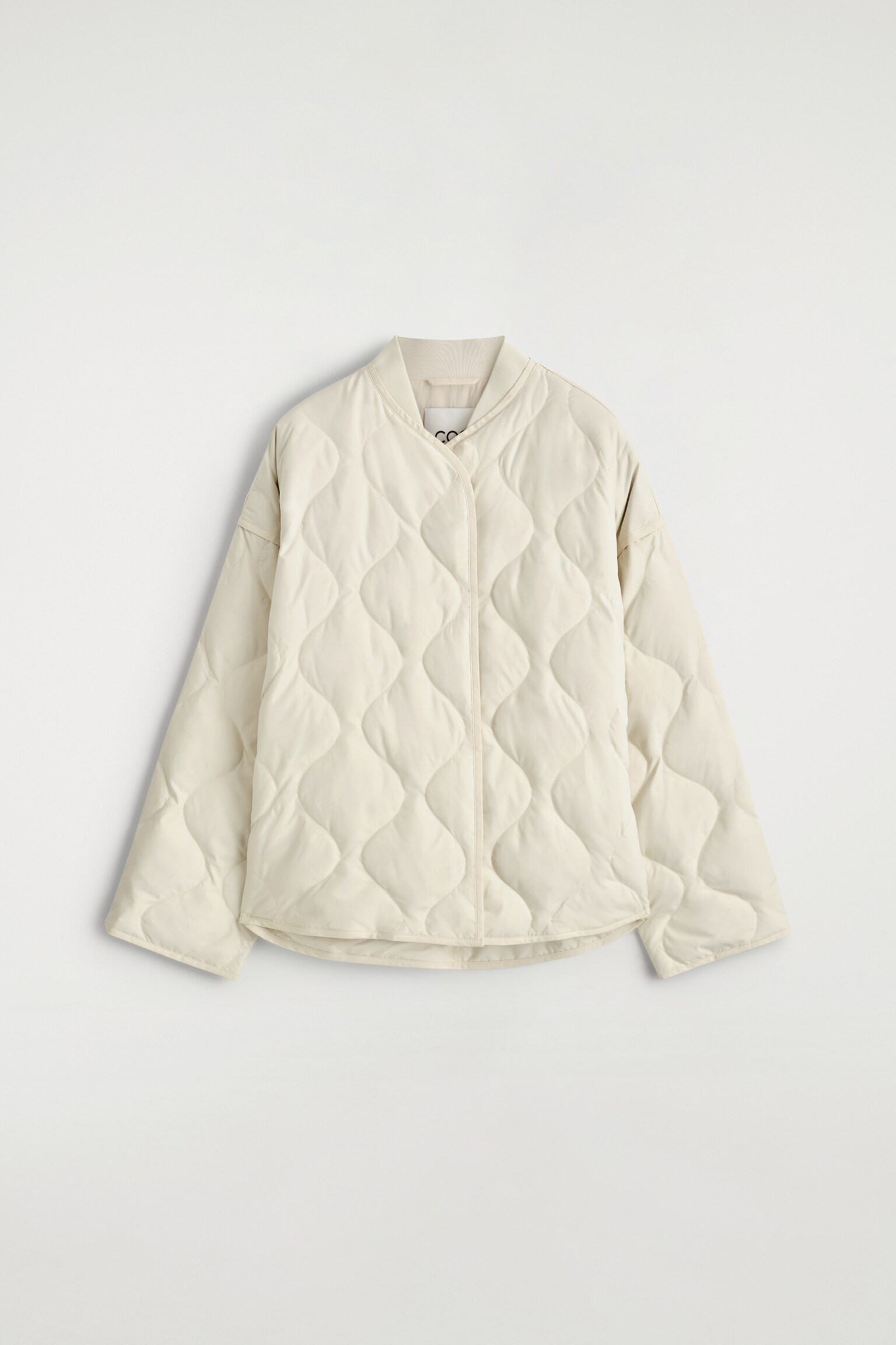 OVERSIZED-STEPPJACKE - ELFENBEIN/DUNKELBRAUN - 2
