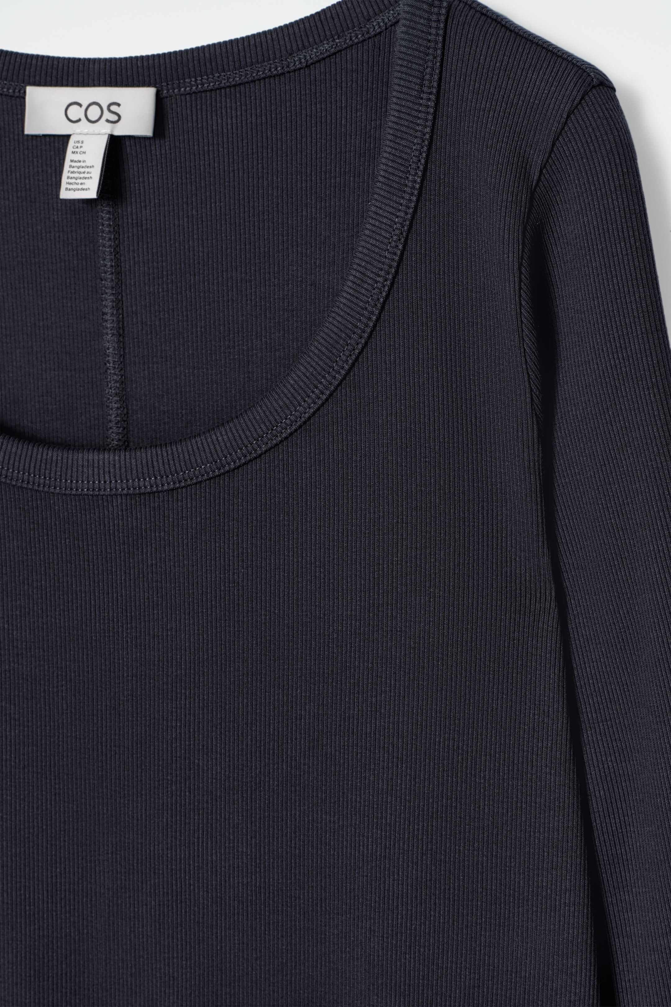 Agrandir l'image: ROBE MIDI EN JERSEY CÔTELÉ - BLEU MARINE - FEMME | H&M BE 6