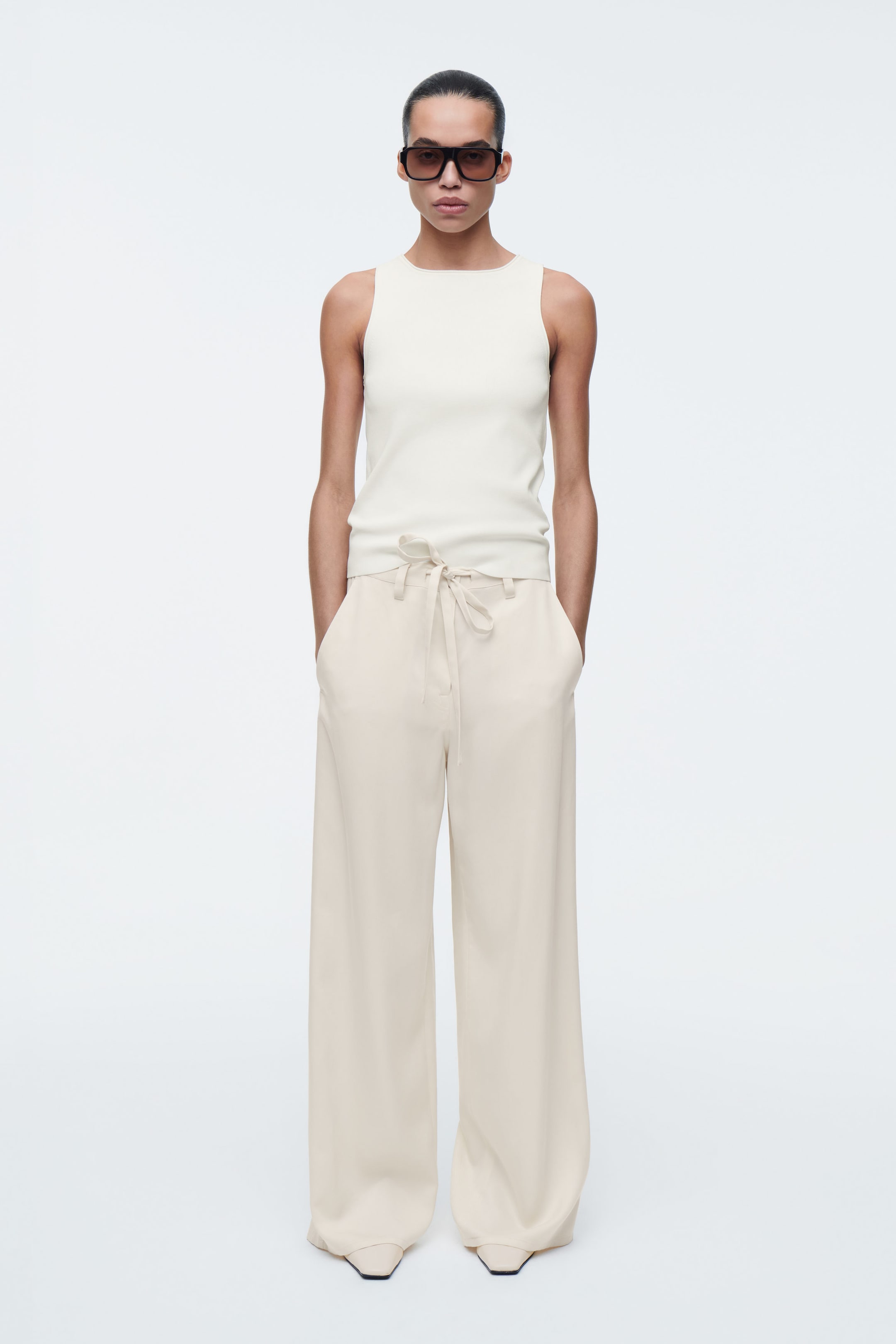 TUBULAR KNITTED TANK TOP