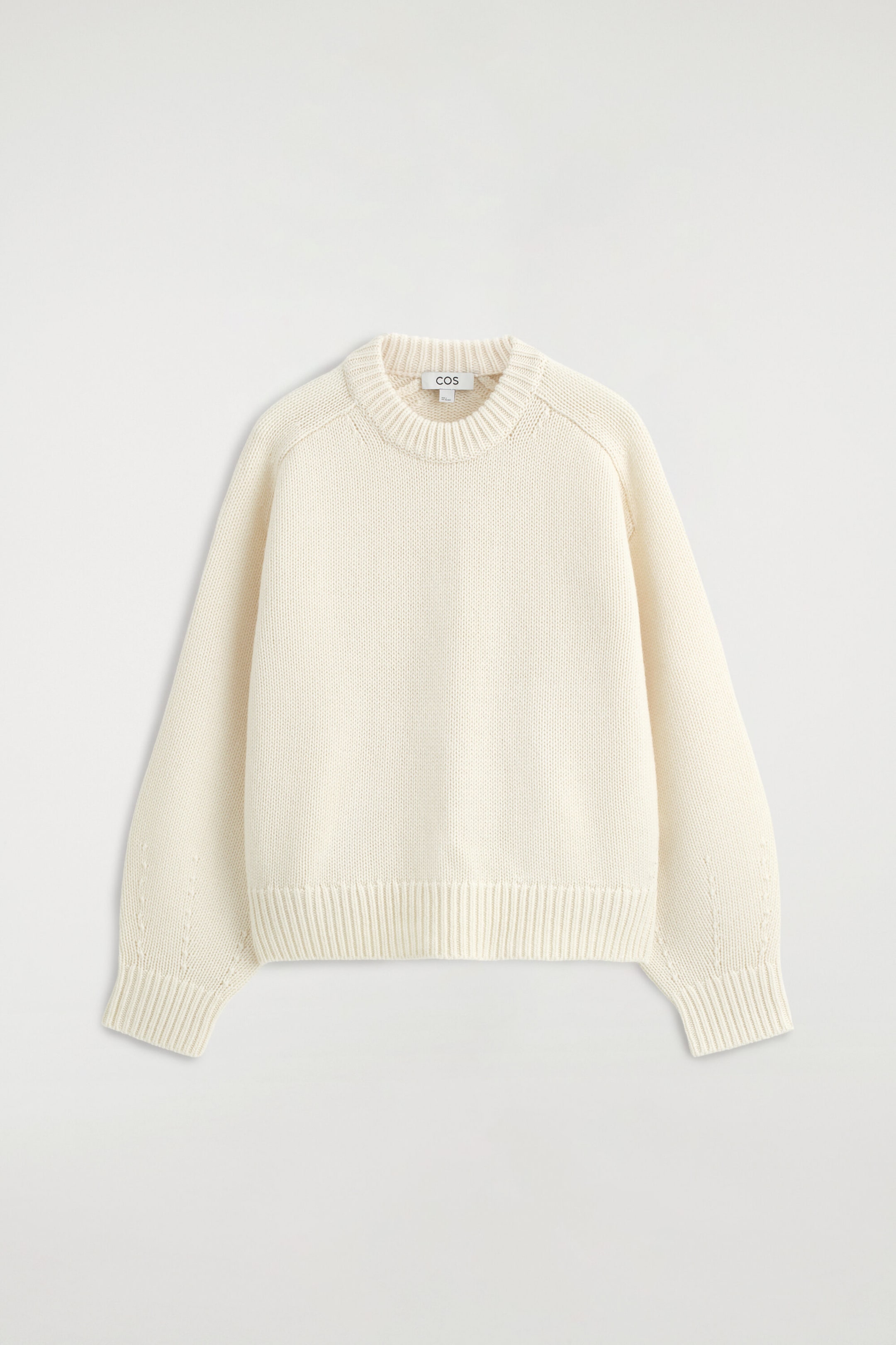 ROUNDED WOOL CREW-NECK JUMPER