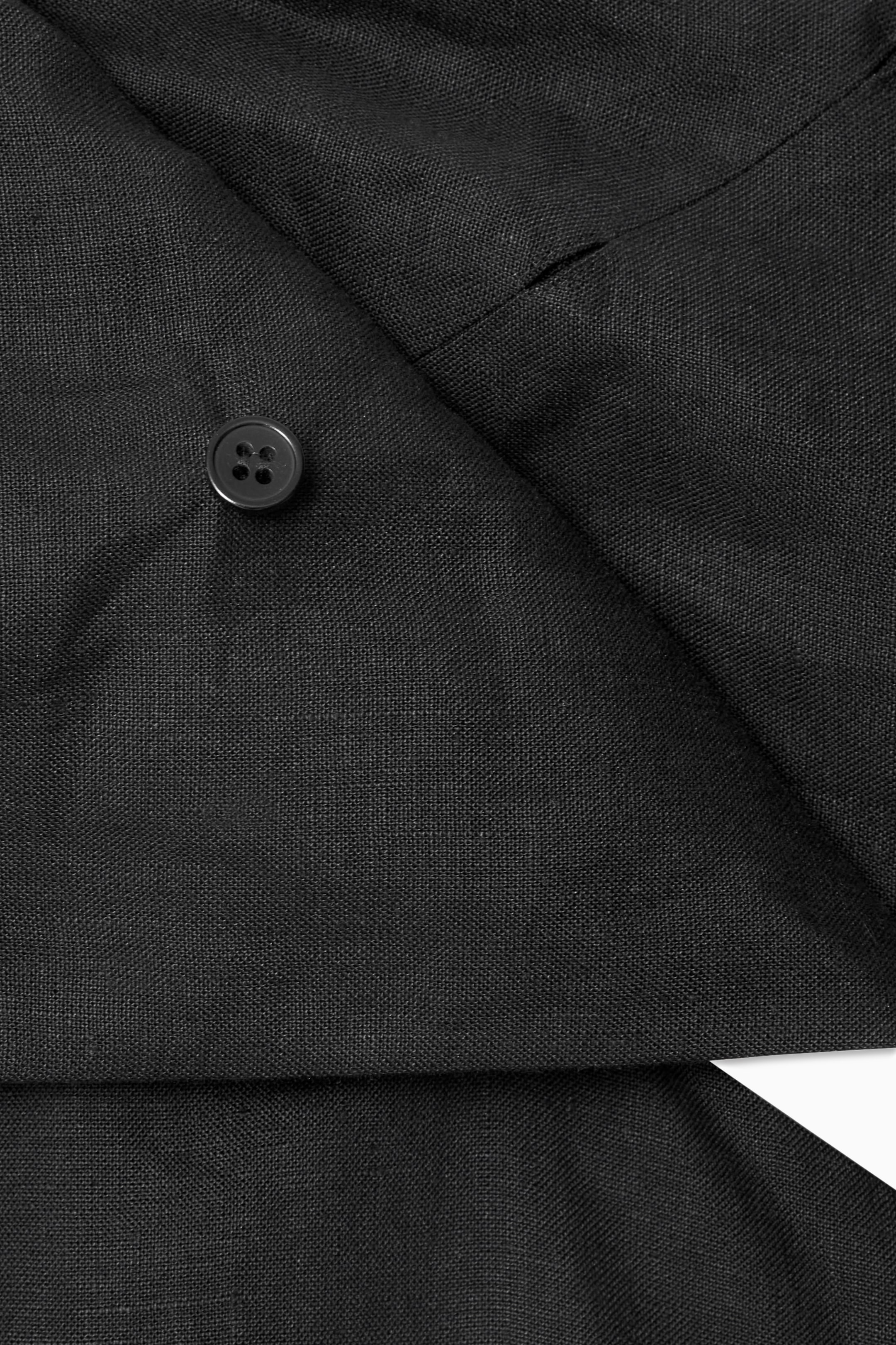 Grösseres Bild ansehen: KLEID AUS LEINEN MIT SCHALDETAIL - SCHWARZ - DAMEN | H&M CH 3
