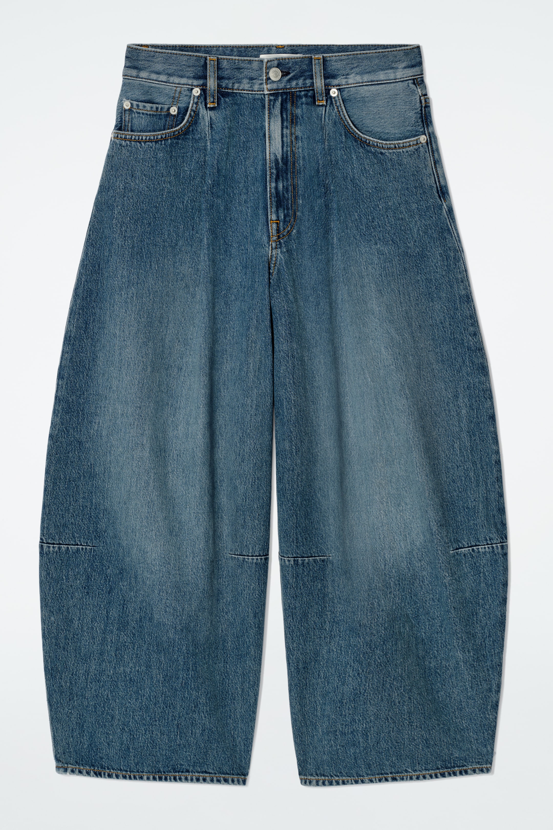 View larger image: TWINE BARREL-LEG JEANS - MID BLUE - Ladies | H&M GB 5