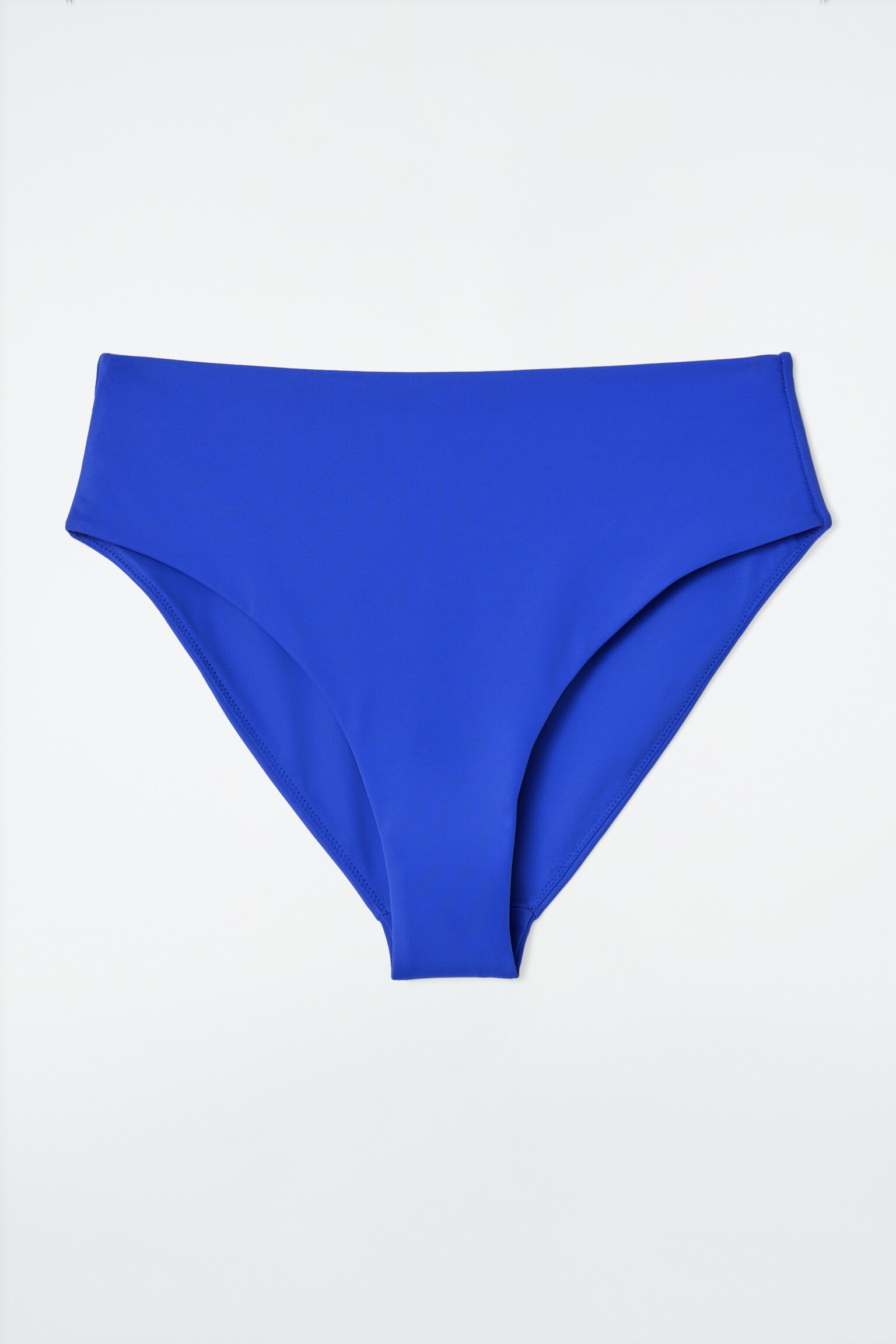 BAS BIKINI TAILLE HAUTE - BLEU/ROUGE ROUILLE - 2