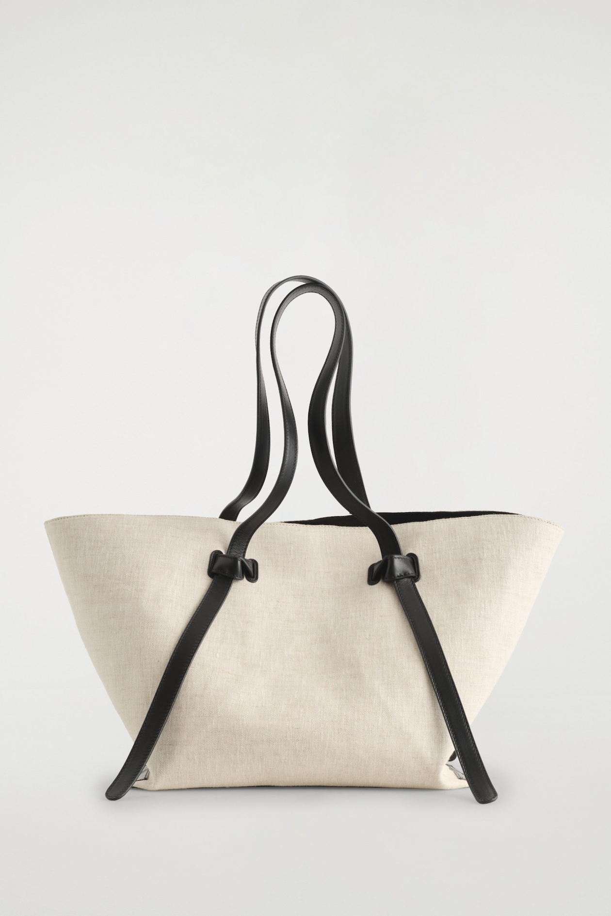 PINCH TOTE BAG - LINEN — BEIGE