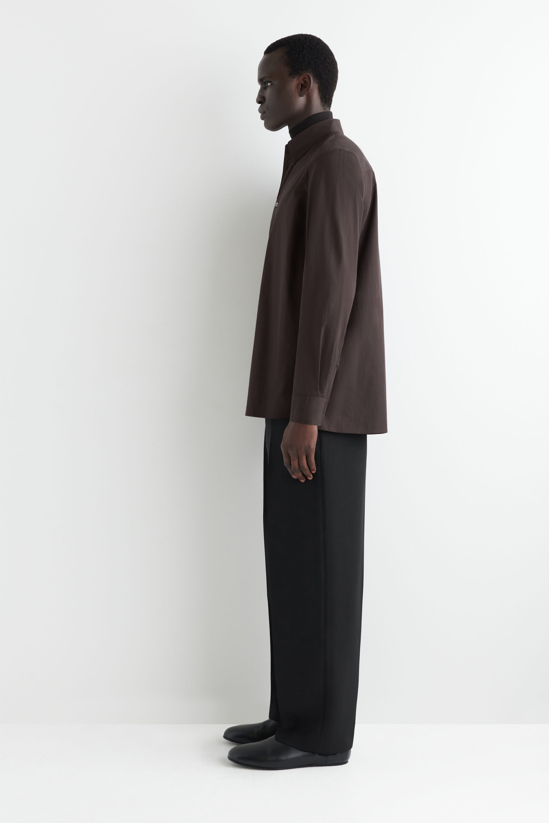 COACH PULLOVER SHIRT COTTON TYPEWRITER 黒 file.jpg
