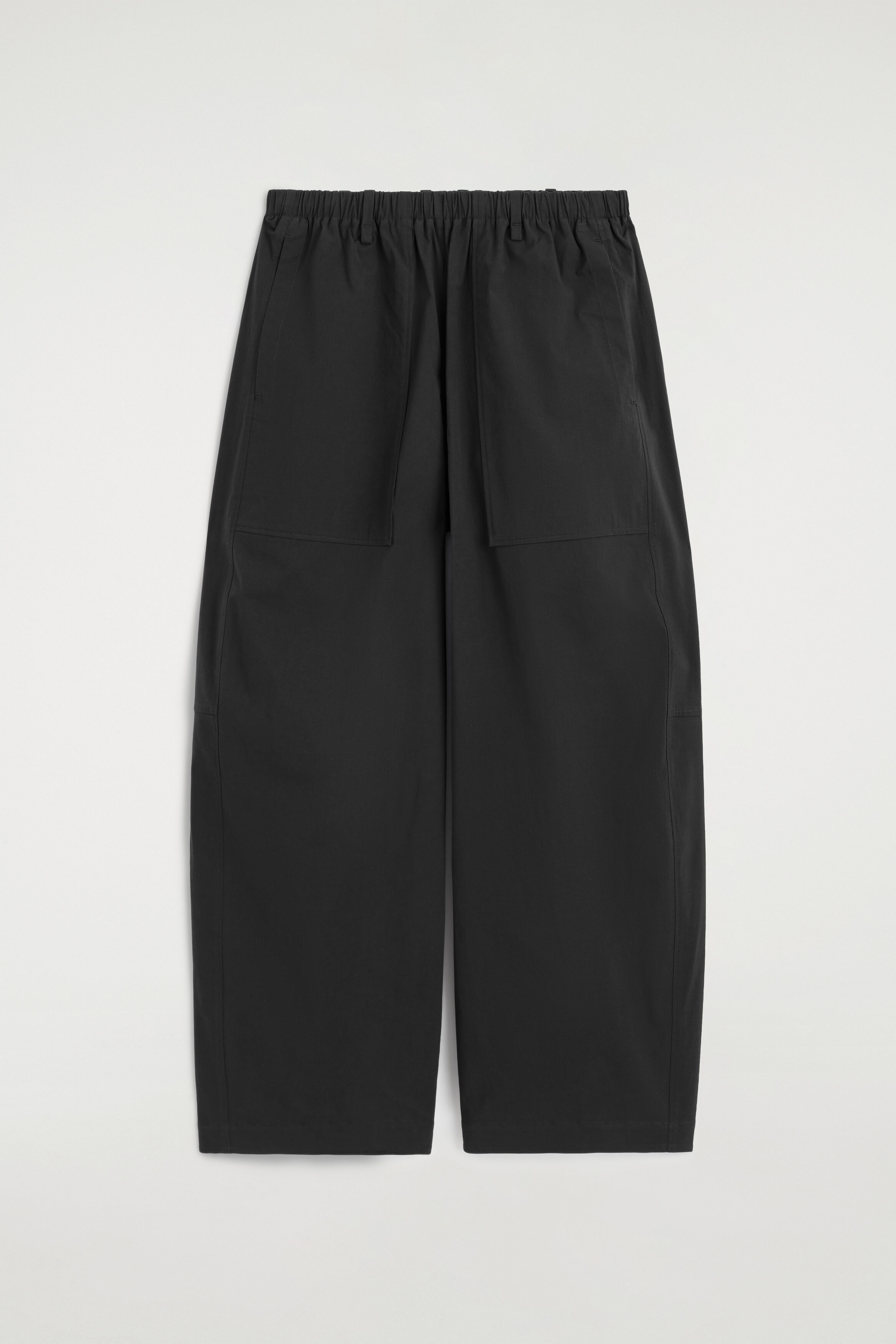 新品未使用完売品【COS】BARREL-LEG COTTON TROUSERS COTTON BARREL-LEG UTILITY PANTS - BLACK | COS US