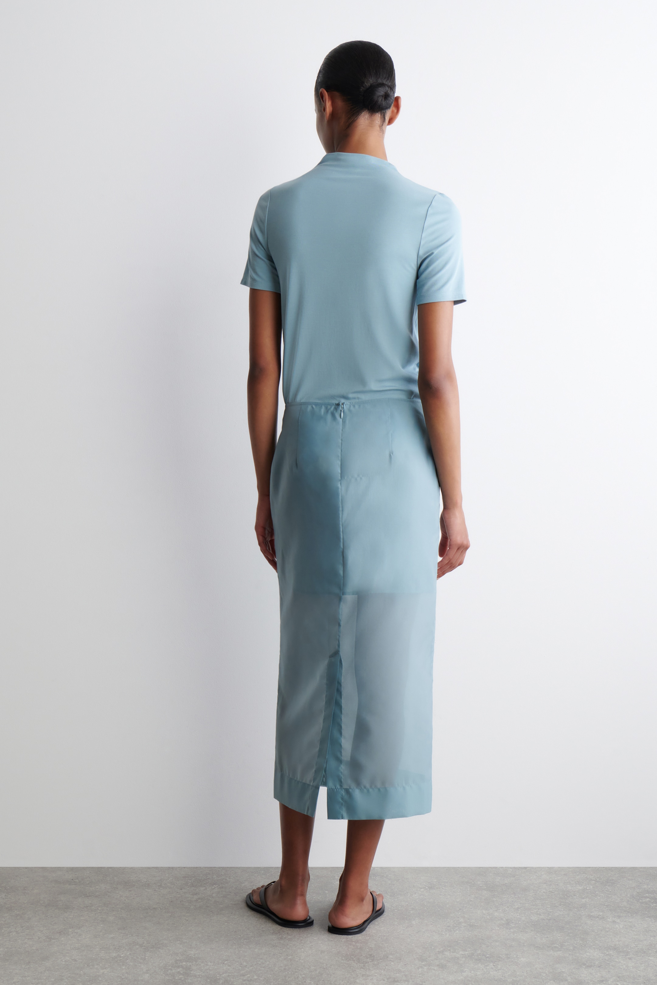 Größeres Bild anzeigen: TRANSPARENTER SÄULENROCK - Blau - Ladies | H&M AT 3