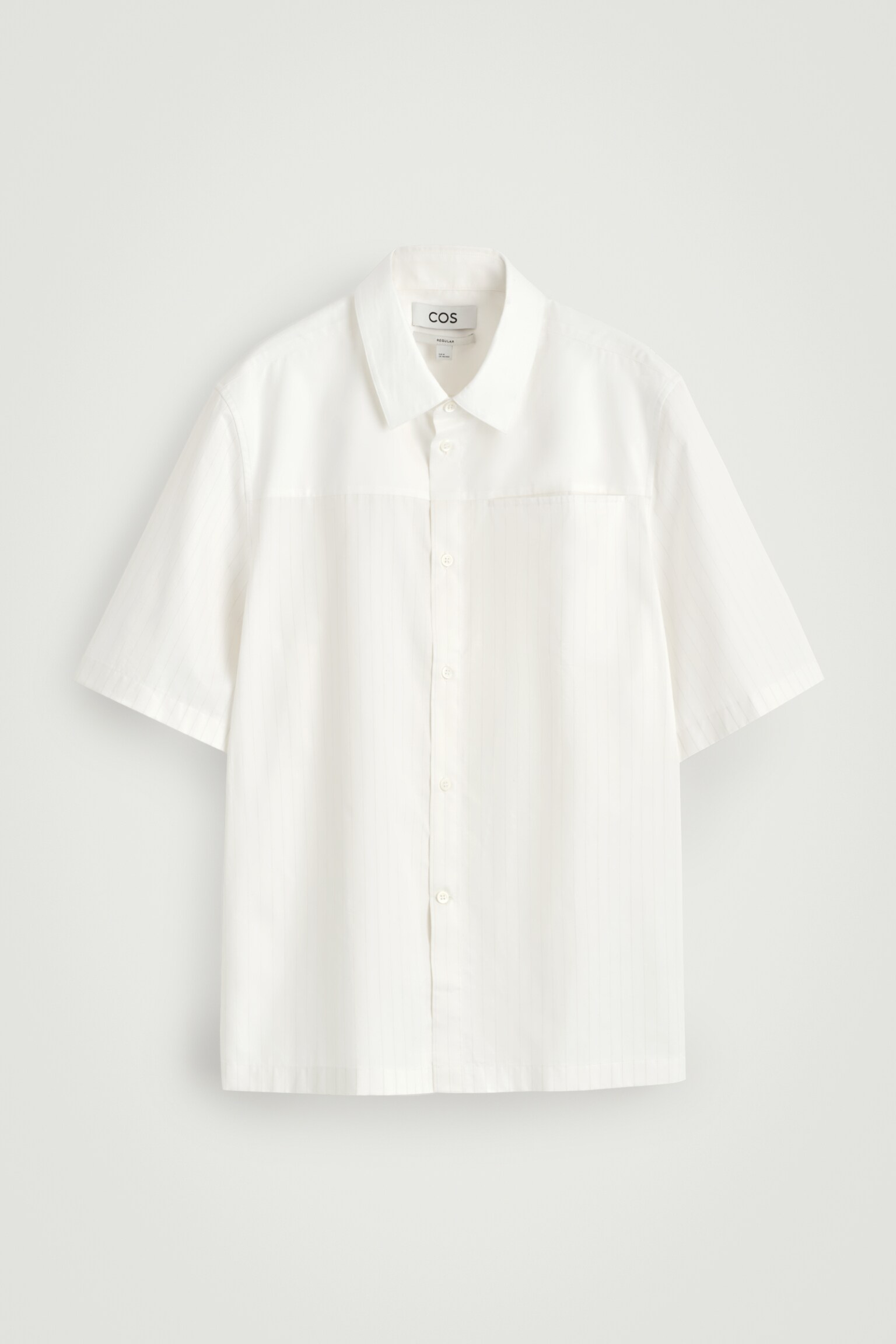 CAMISA DE MANGA CORTA RAYA DIPLOMÁTICA - BLANCO/RAYA DIPLOMÁTICA - 2