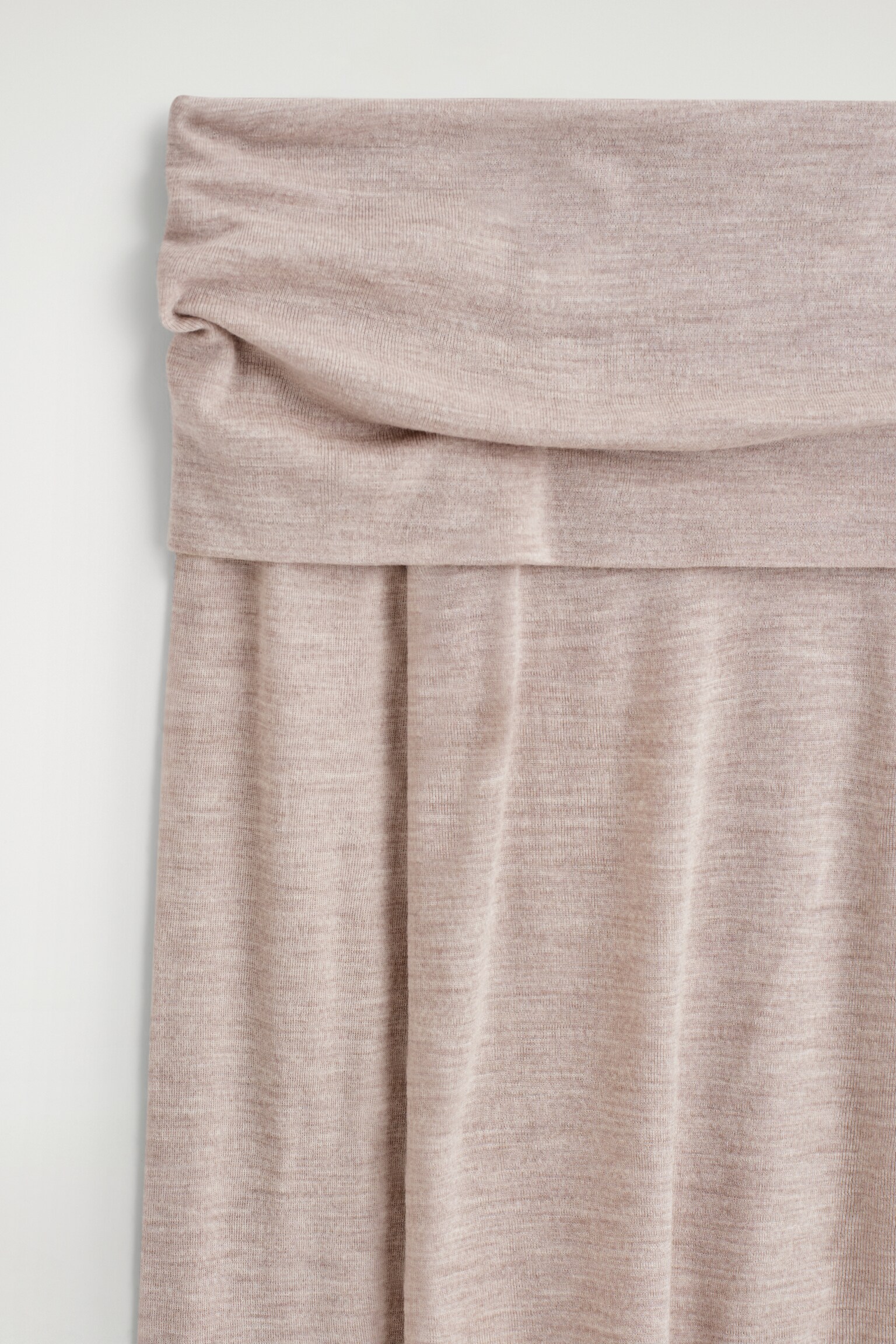 TOP DE LANA MERINO CON HOMBROS DESCUBIERTOS - BEIGE/MARRÓN OSCURO/BLANCO ROTO - 3