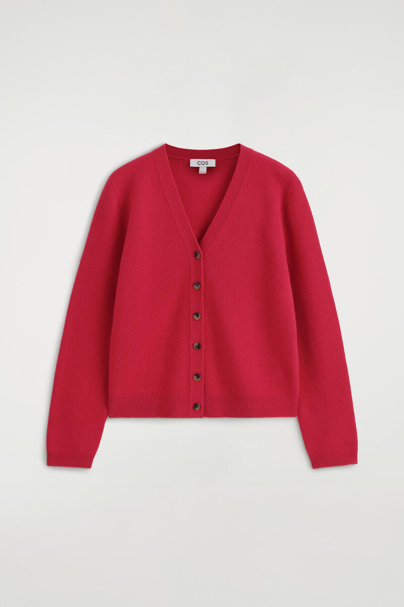 Merino Wool V-Neck Cardigan
