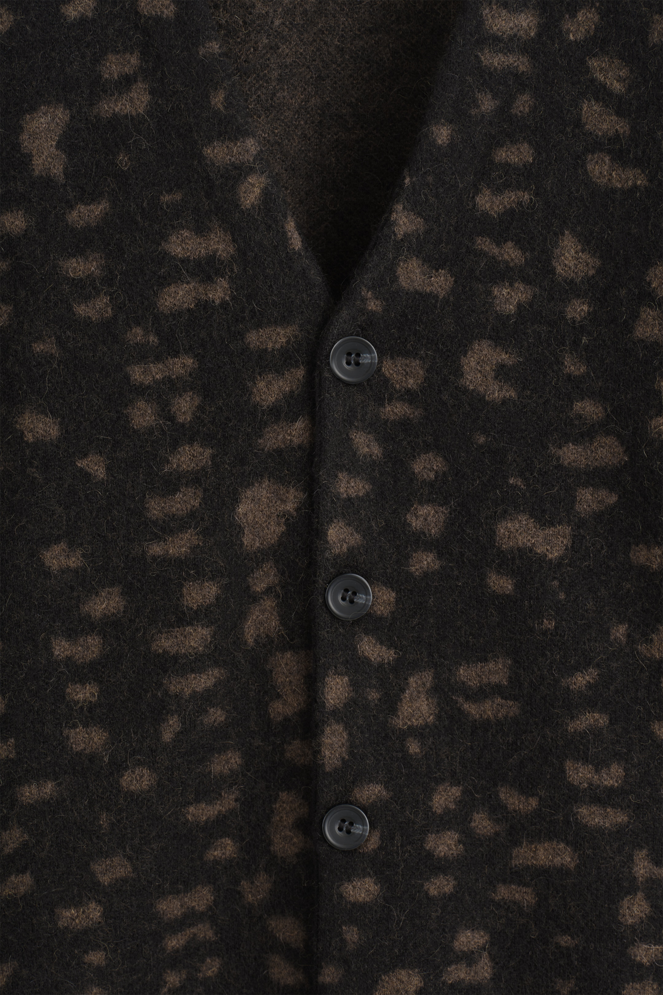 Se større billede: Geometrisk cardigan i uld og alpaka - BRUN / GEOMETRISK - HERRE | H&M DK 7
