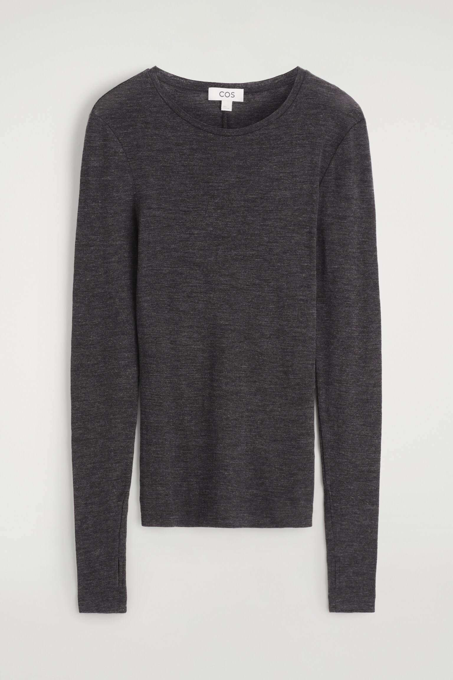 HAUT SLIM EN LAINE MÉRINOS - GRIS ANTHRACITE CHINÉ/BLEU MARINE/CAMEL CHINÉ/GRIS / MOUCHETÉ/BRUN FONCÉ CHINÉ - 2