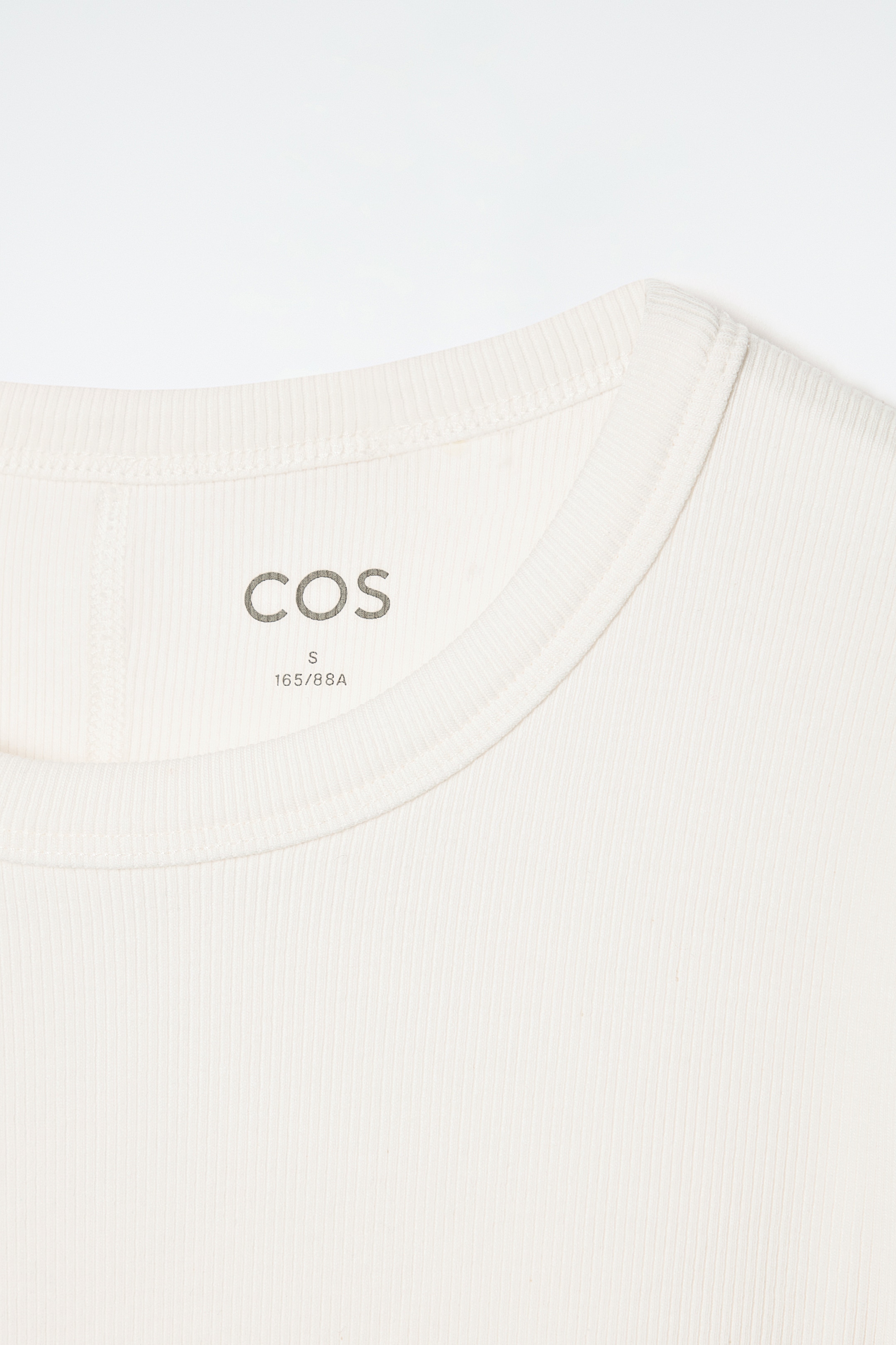 Agrandir l'image: TOP MANCHES LONGUES JERSEY CÔTELÉ - BLANC - FEMME | H&M FR 6