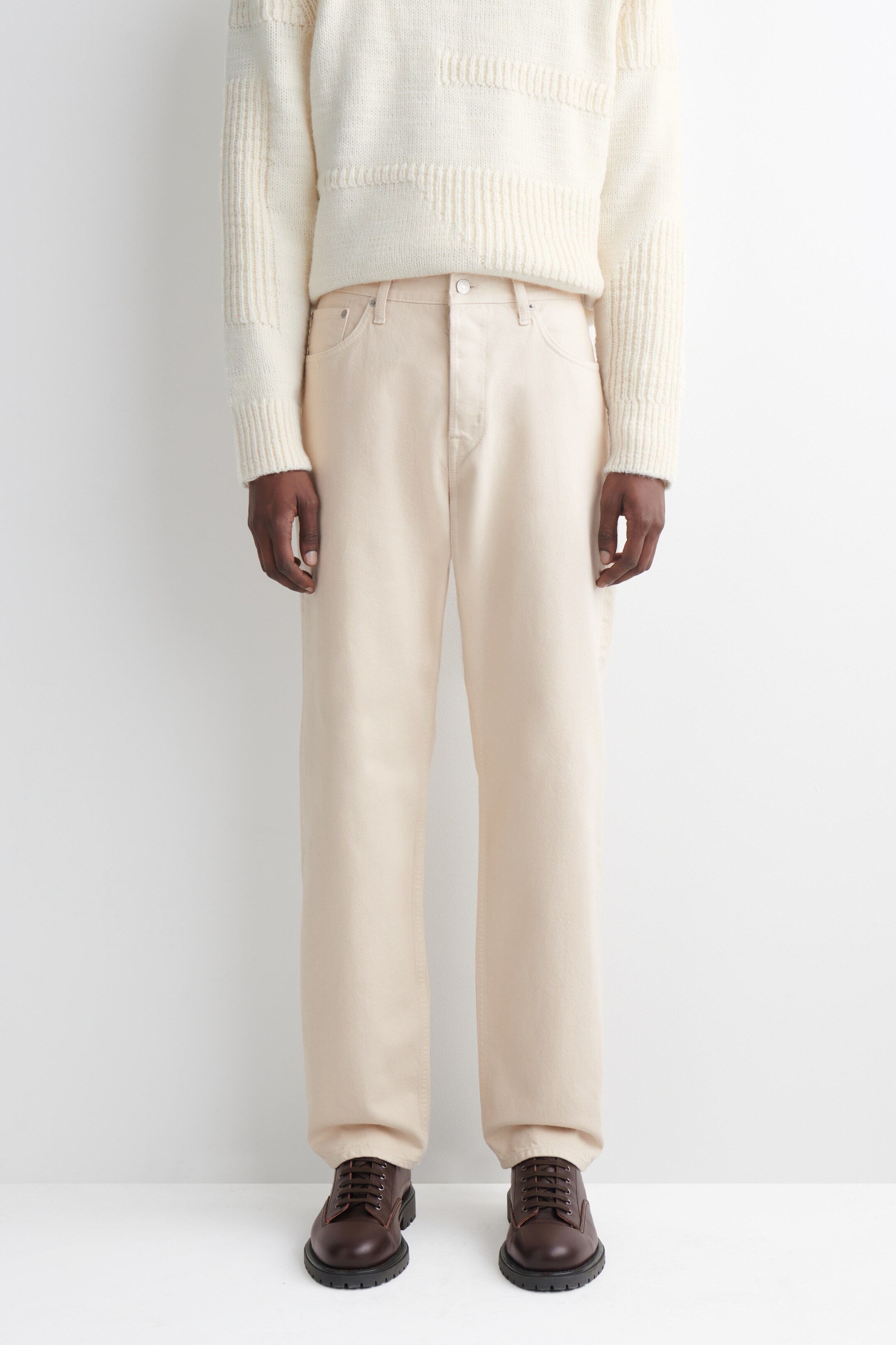 Ingrandisci l'immagine: SIGNATURE STRAIGHT-LEG JEANS - BEIGE - UOMO | H&M CH 2