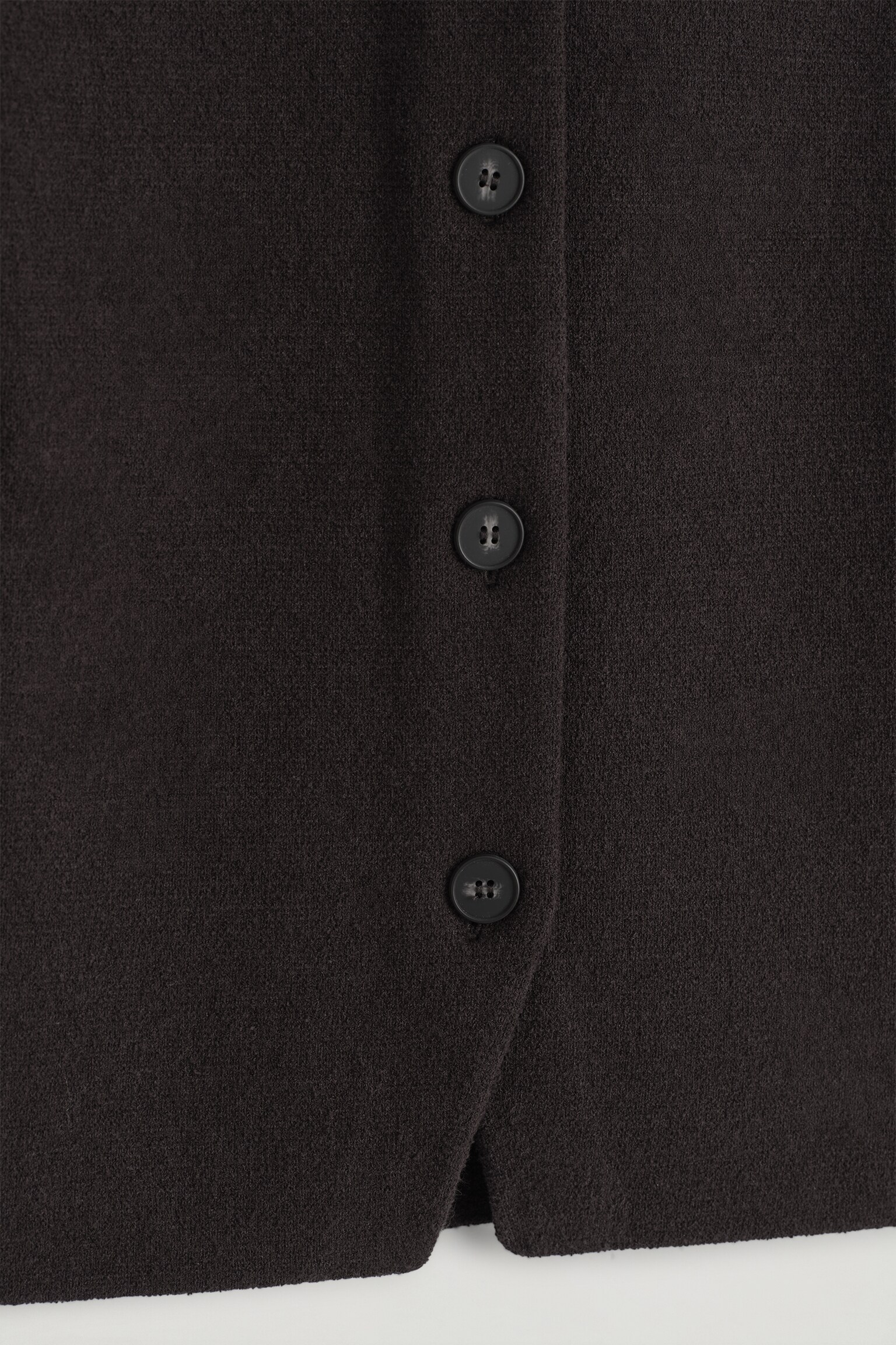 GILET EN MAILLE DE COTON - BRUN FONCÉ/ROUGE PROFOND/IVOIRE/VERT - 3