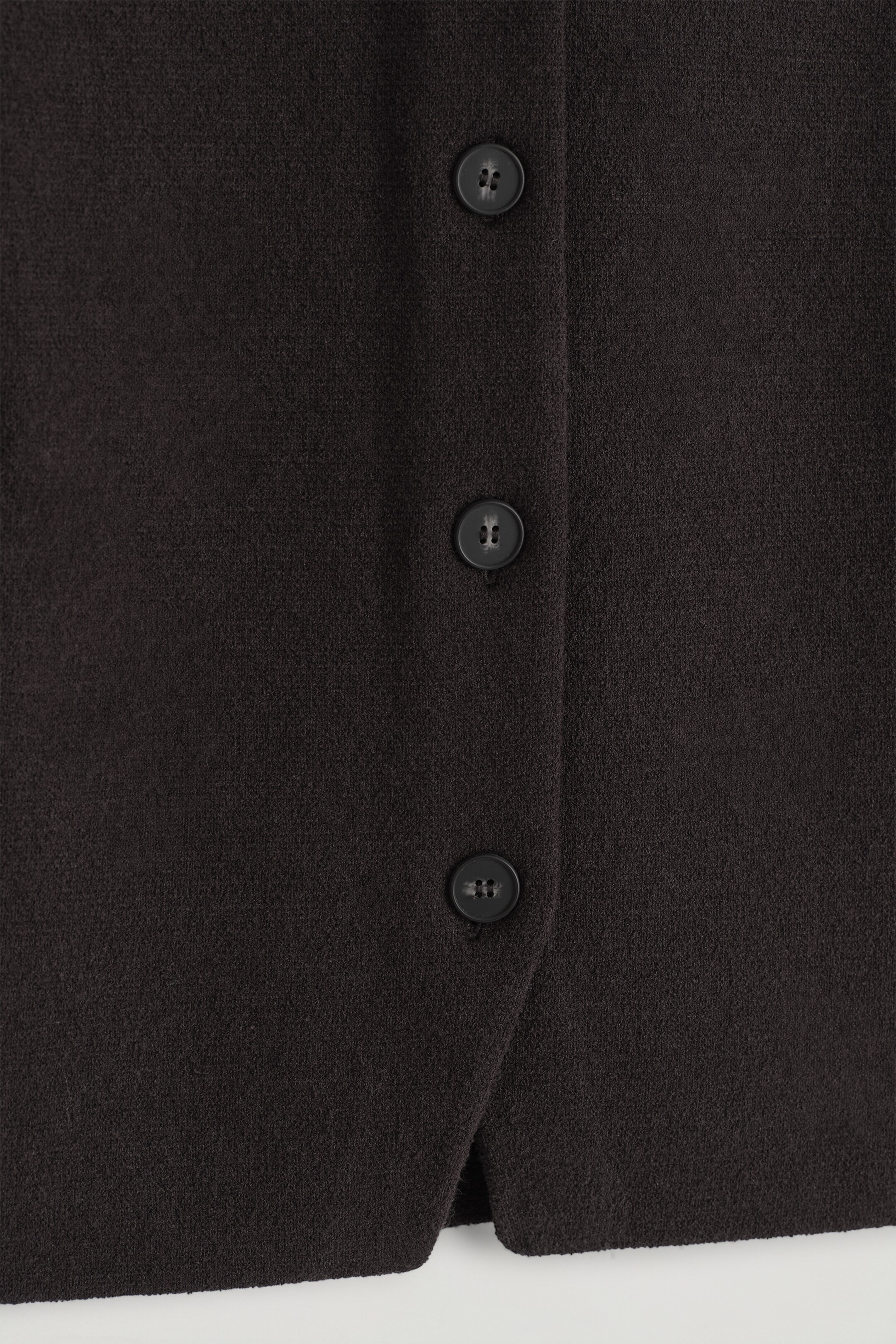 Agrandir l'image: GILET EN MAILLE DE COTON - BRUN FONCÉ - FEMME | H&M BE 6