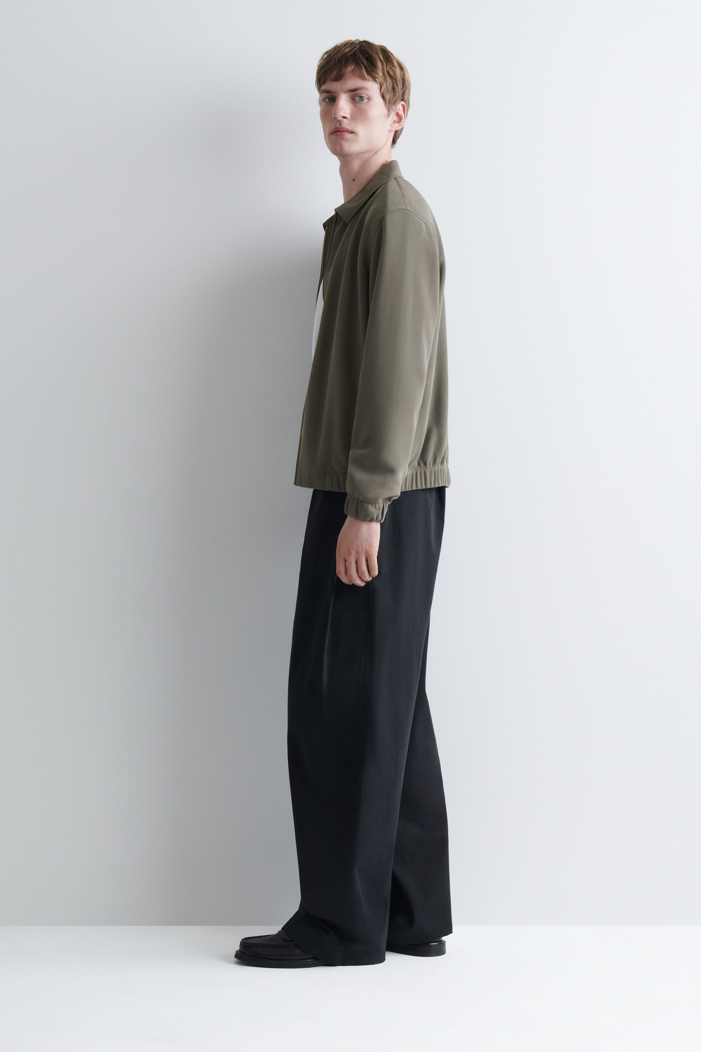 BONDED-TWILL HARRINGTON JACKET - thumbnail 4