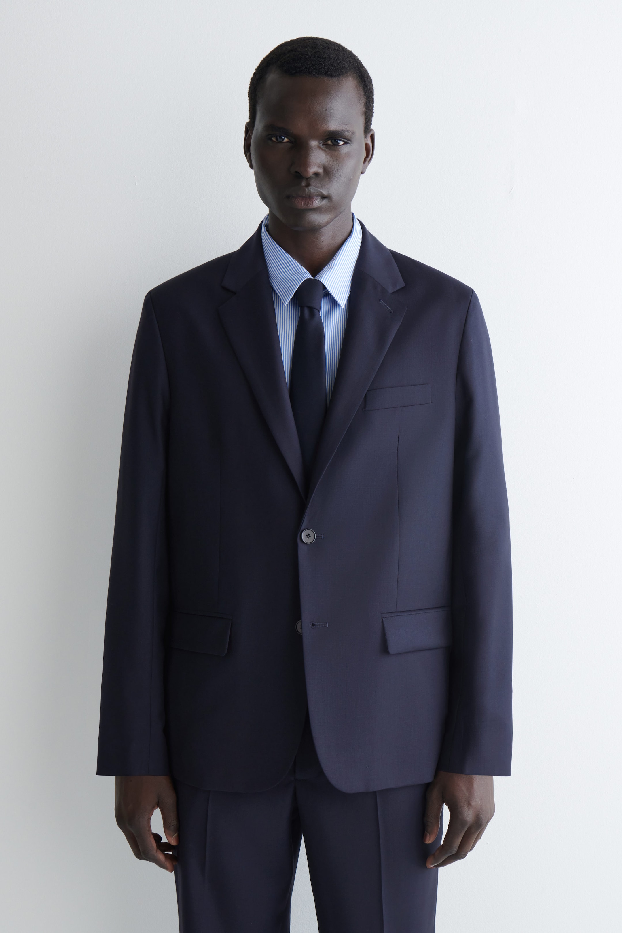 SINGLE-BREASTED WOOL BLAZER