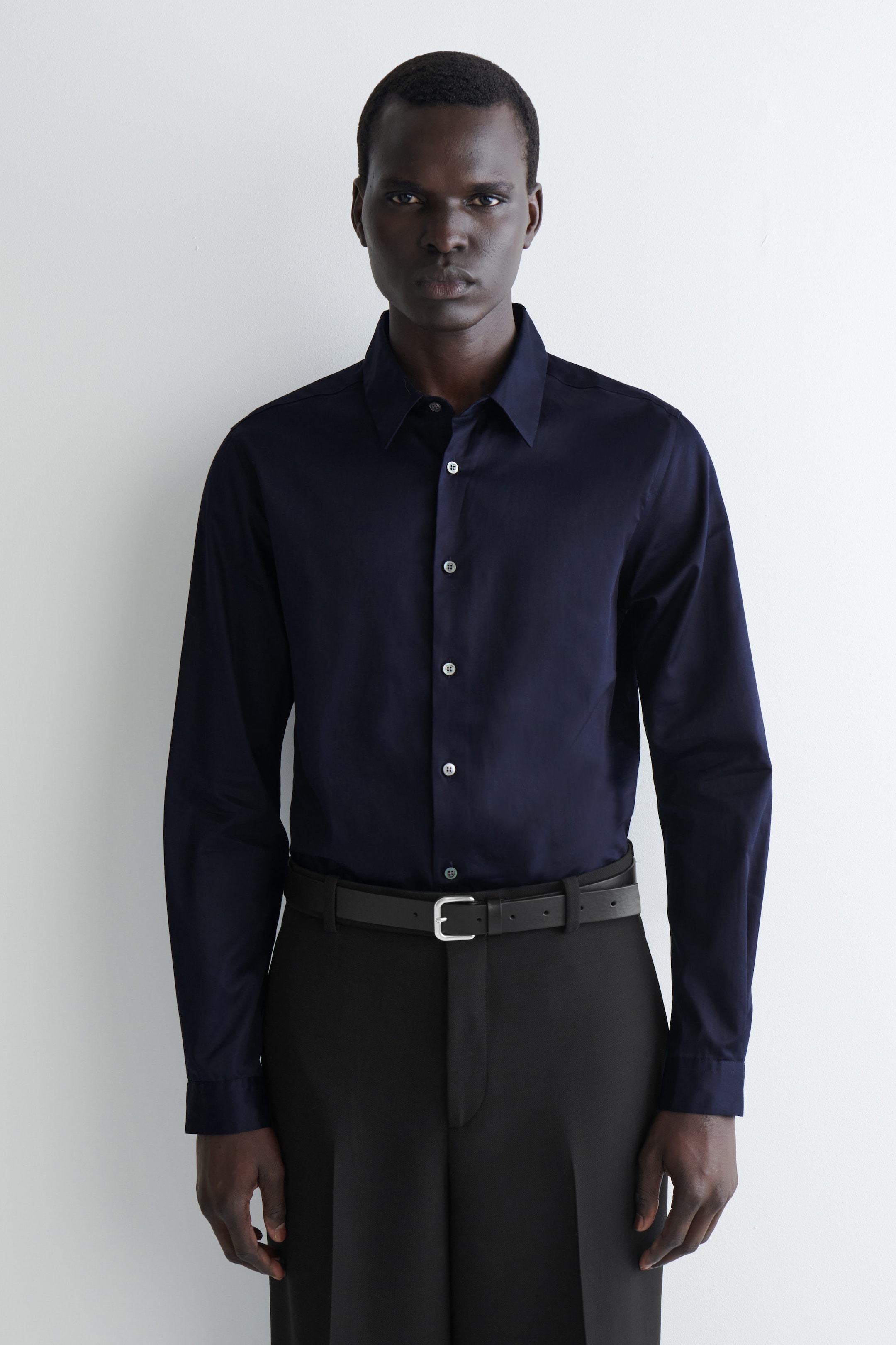 SLIM TAILORED POPLIN SHIRT