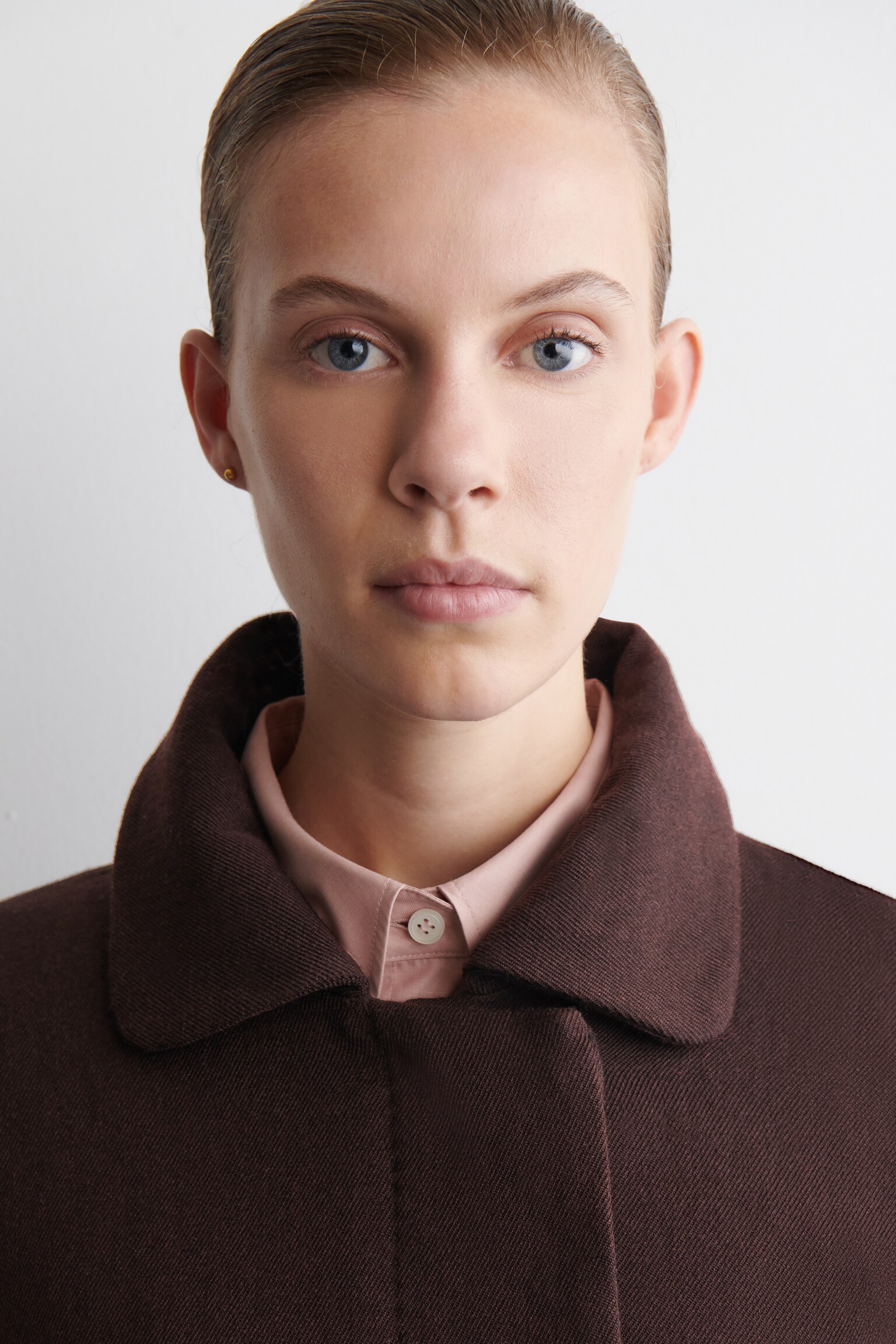 VESTE DE TAILLEUR EN LAINE MÉLANGÉE - BRUN FONCÉ/NOIR - 3