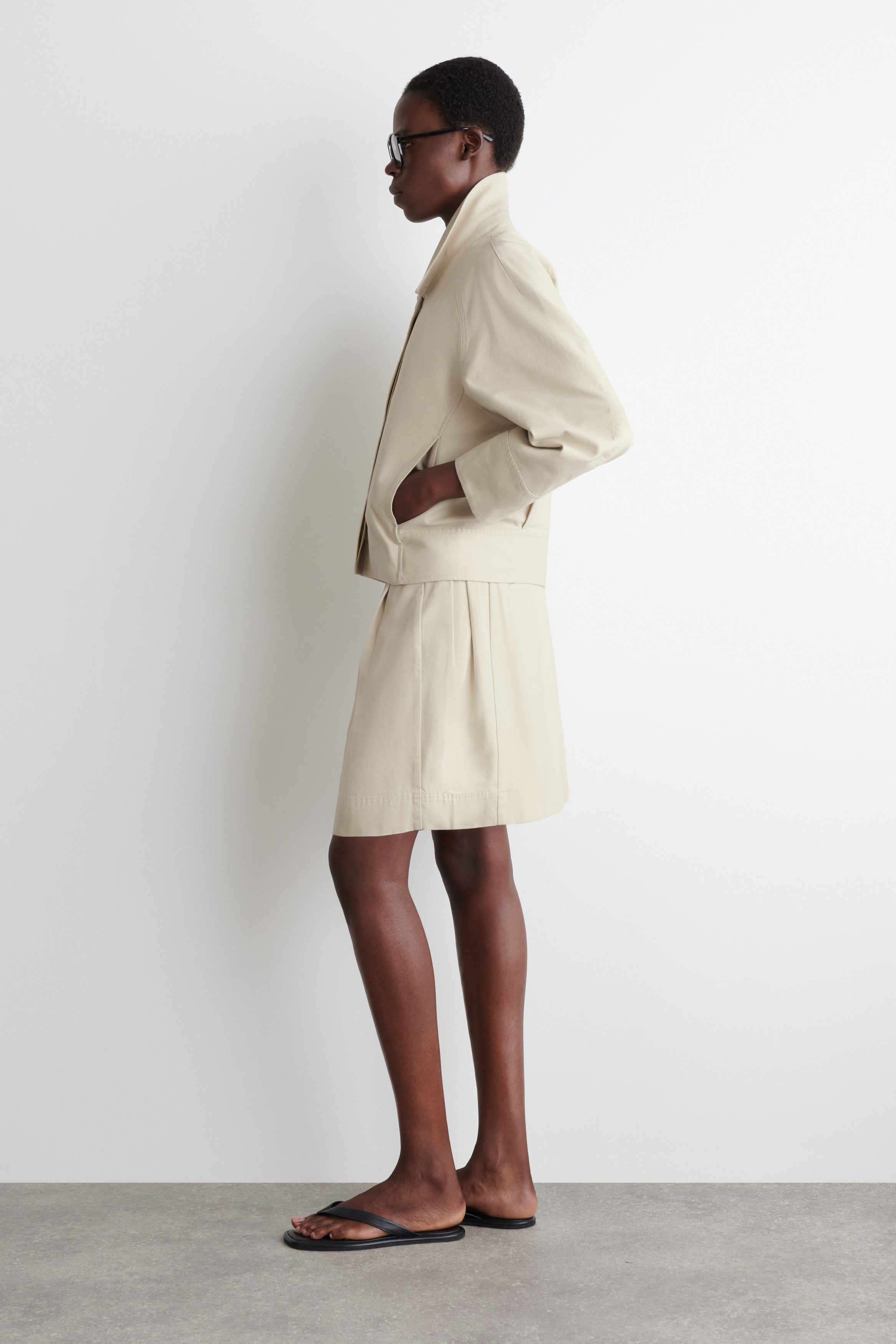digne collarless jacket ディニュ コットン ジャケット digne collarless jacket ディニュ コットン ジャケット
