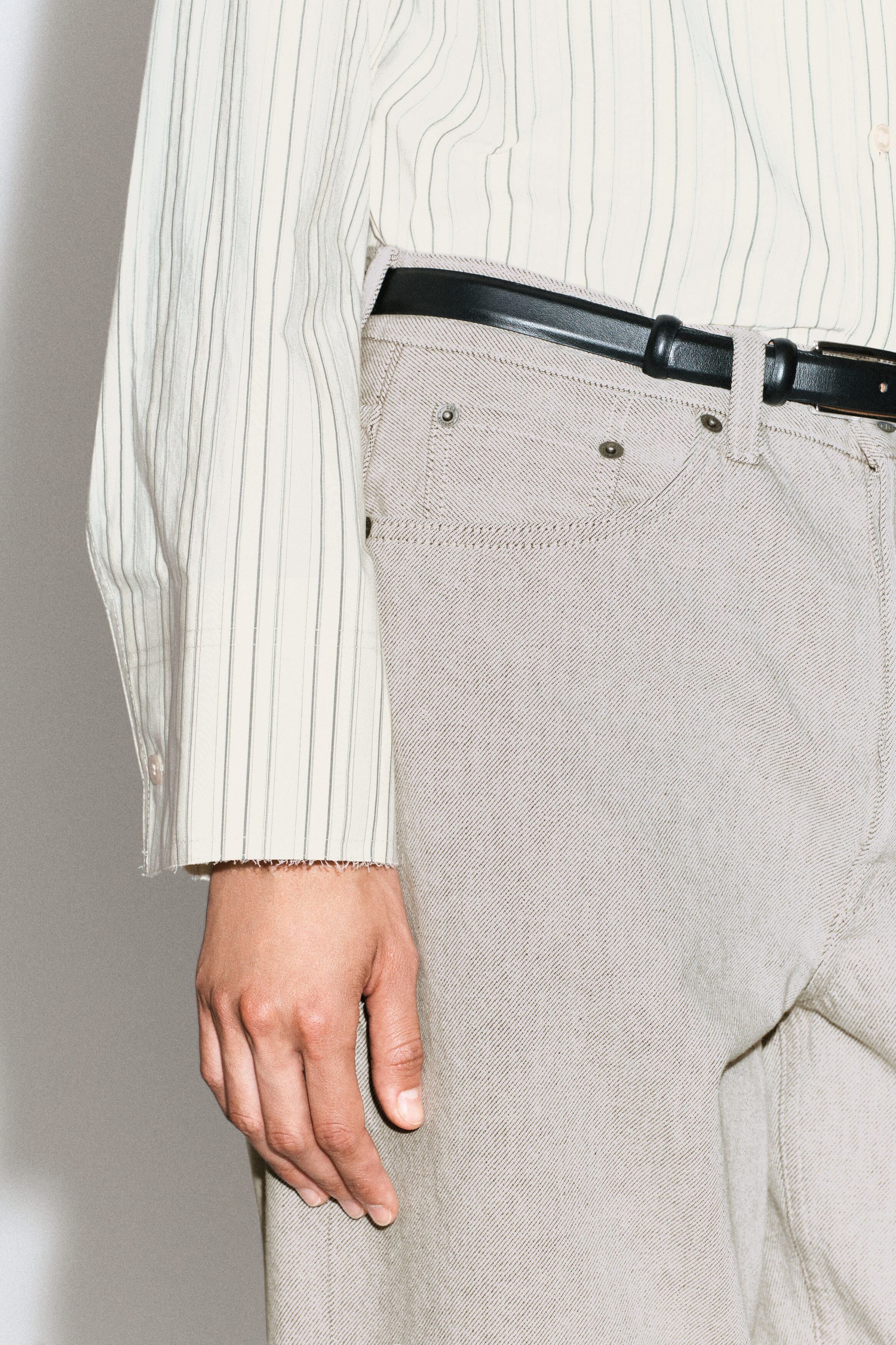 BONDED-PANELED COTTON SHIRT - thumbnail 2