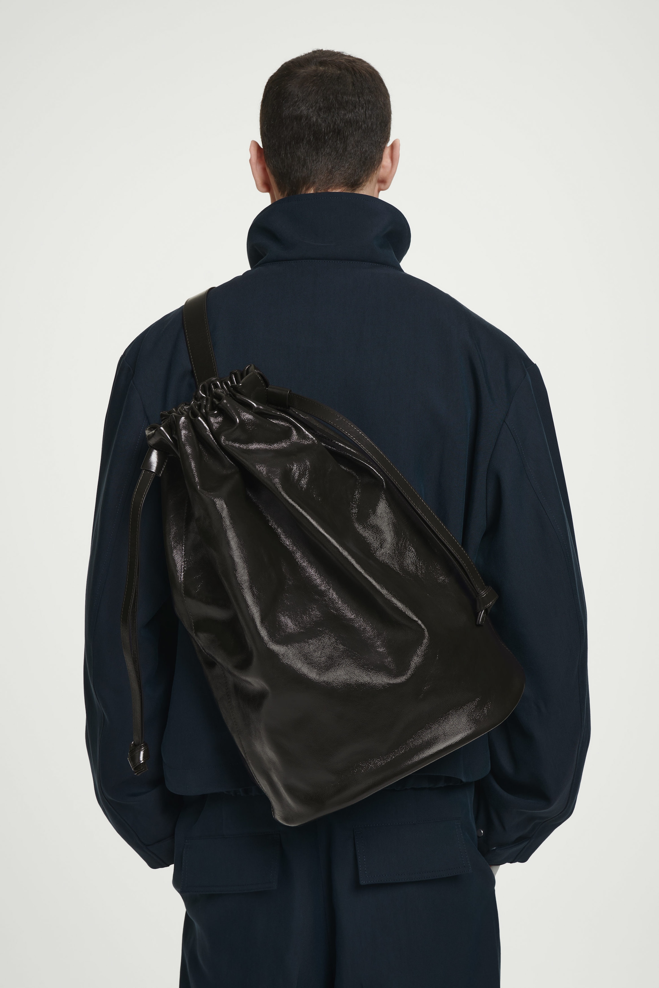 LEATHER DUFFLE BACKPACK